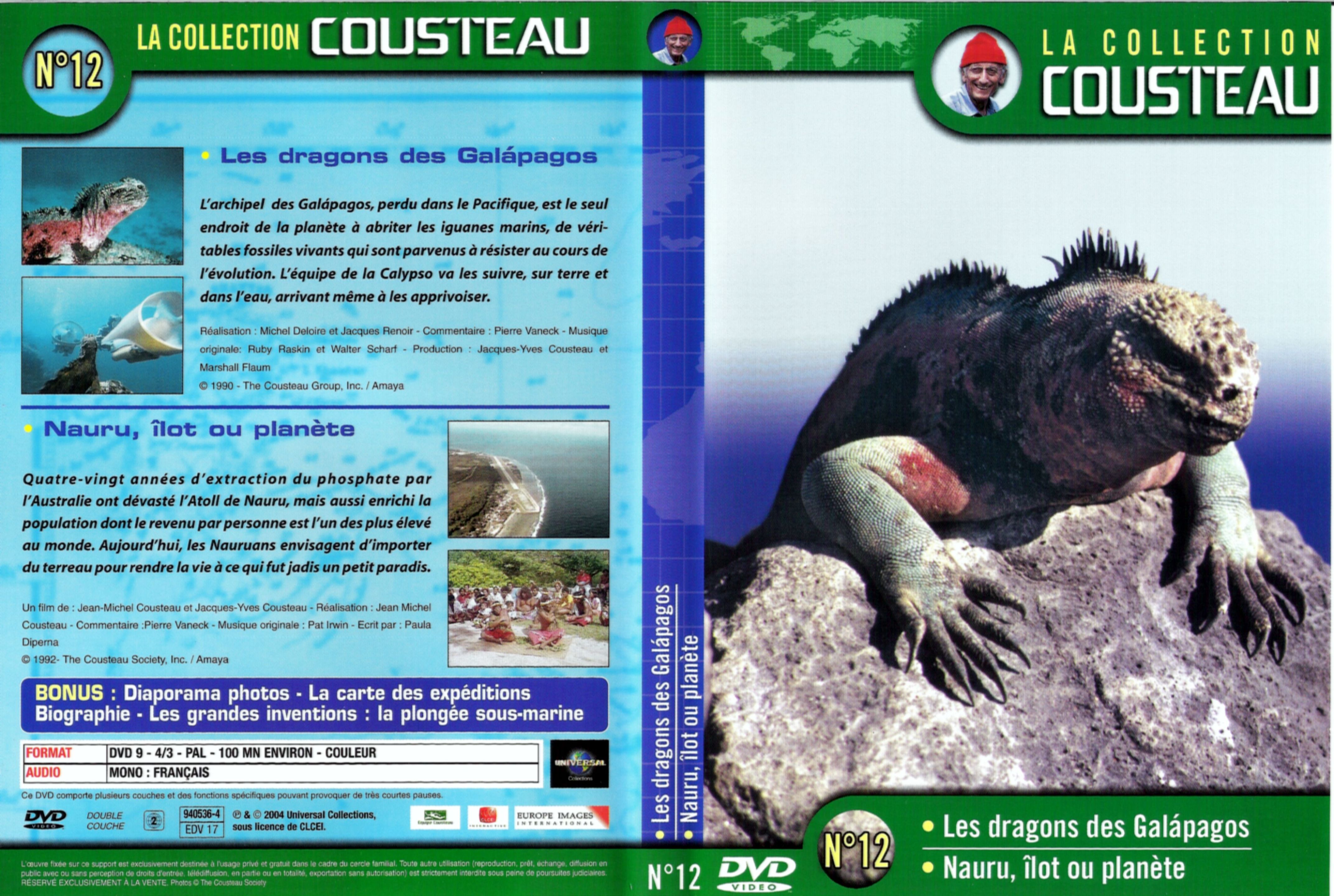 Jaquette DVD Cousteau Collection vol 12