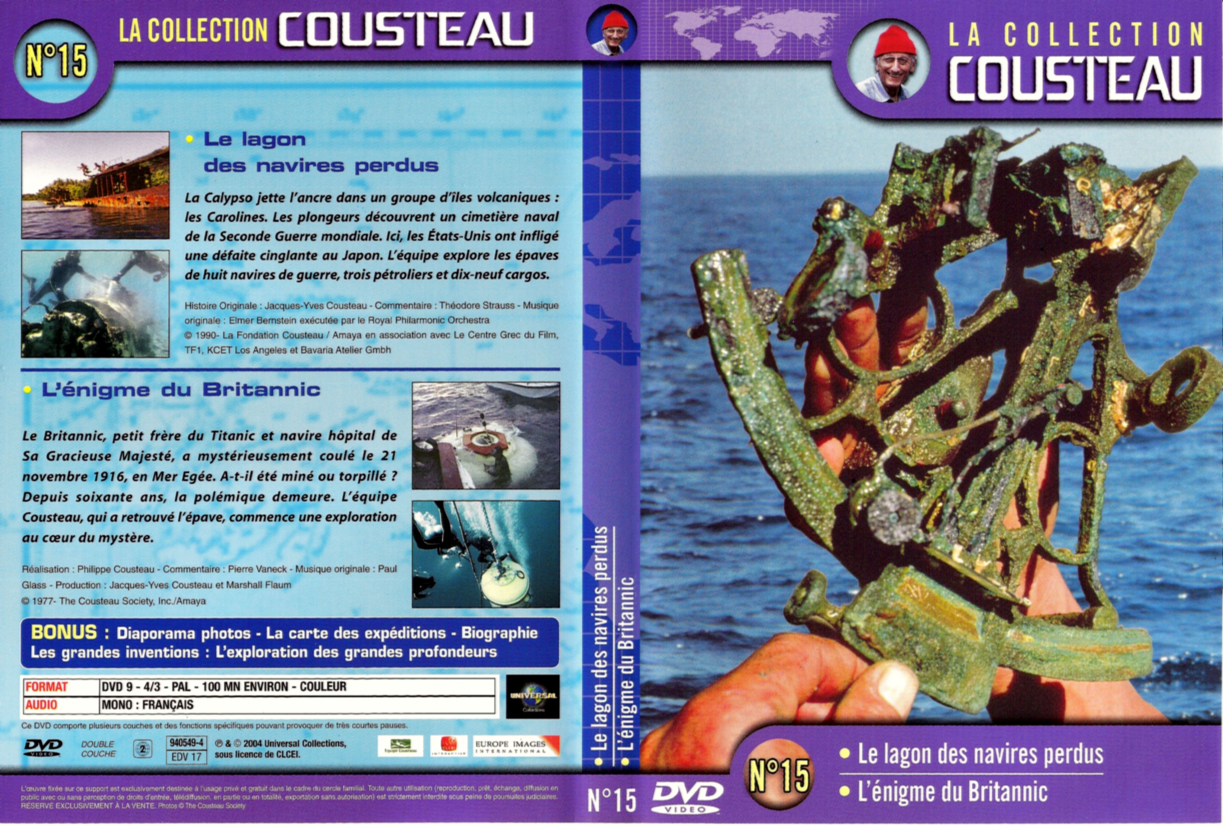 Jaquette DVD Cousteau Collection vol 15