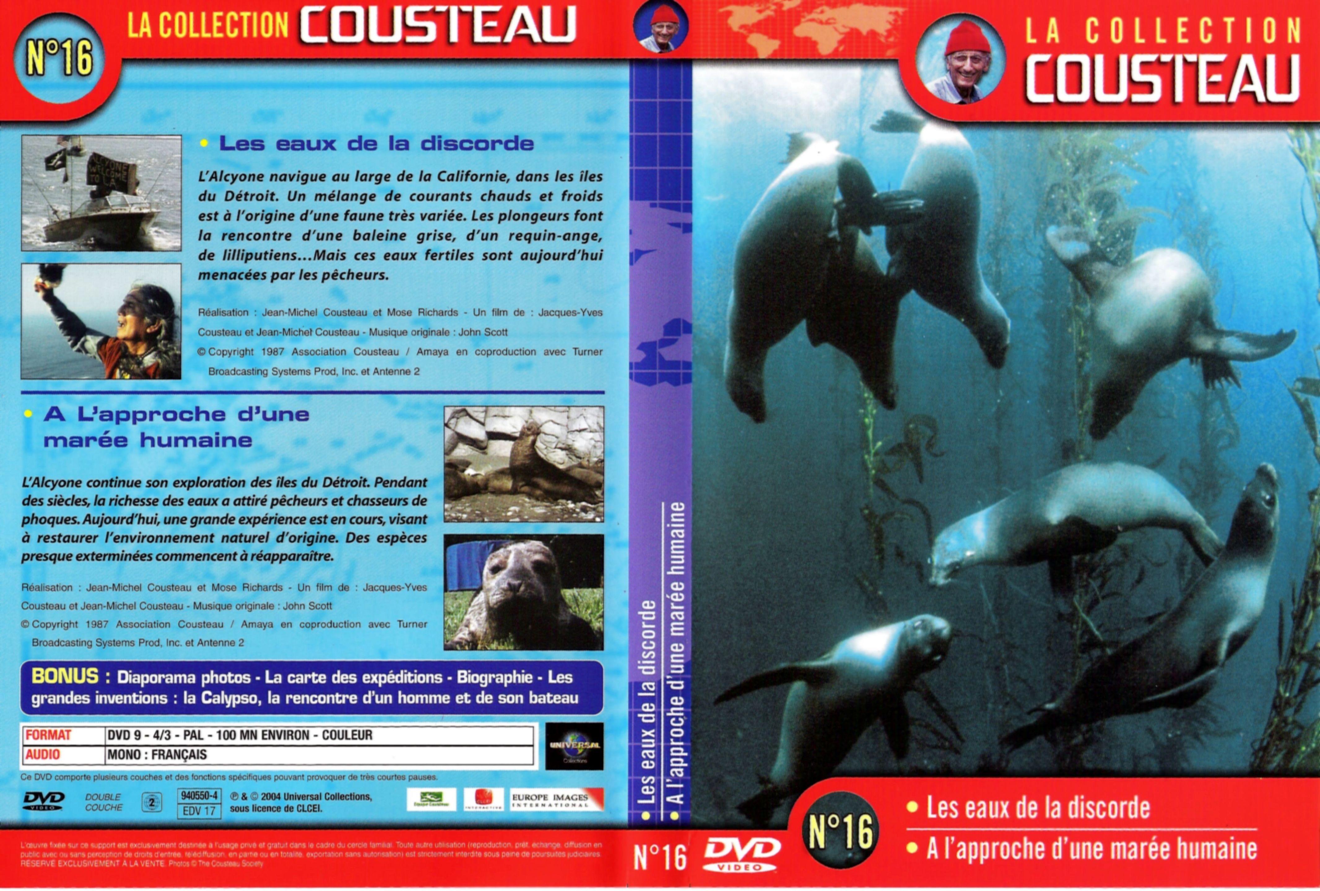 Jaquette DVD Cousteau Collection vol 16