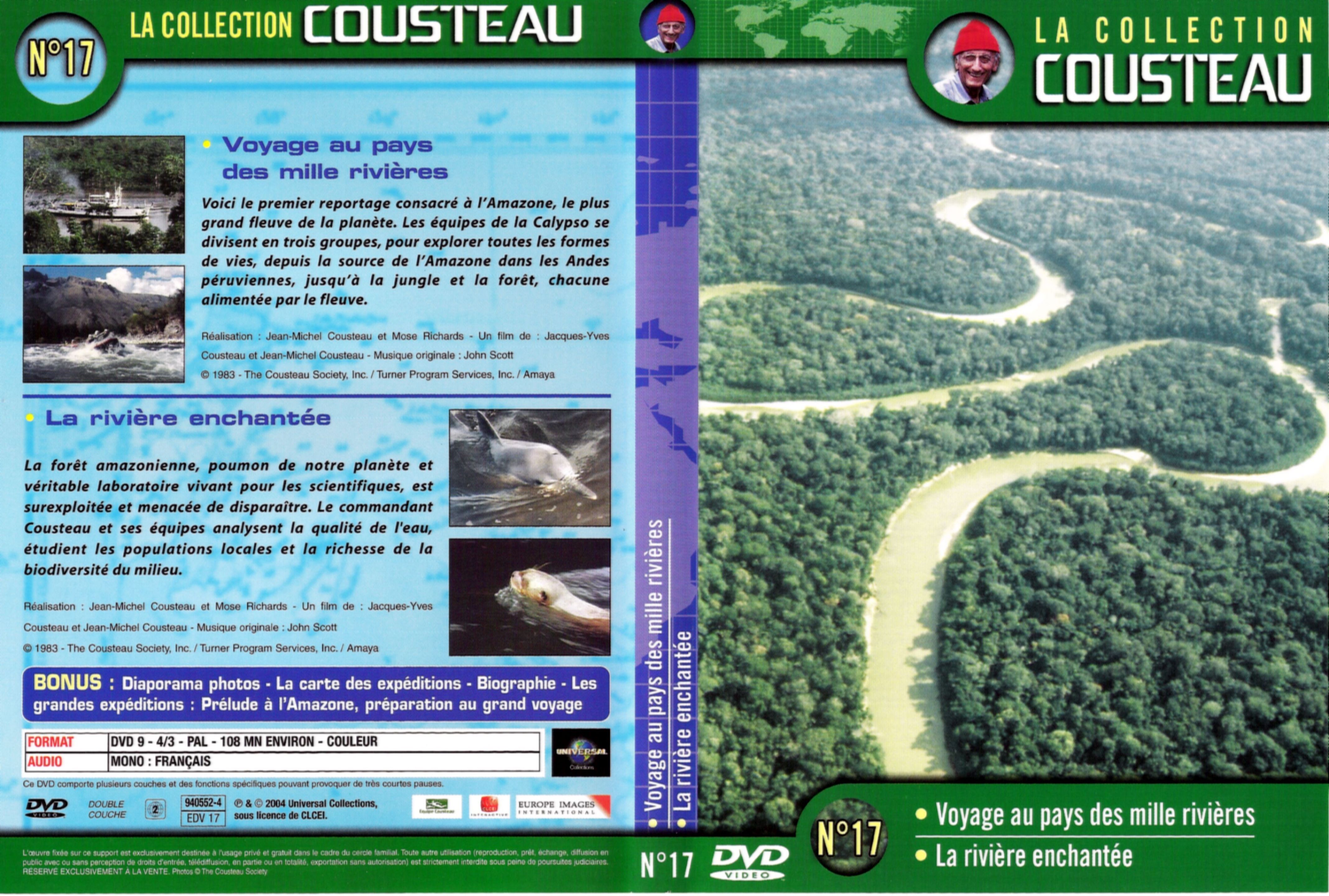 Jaquette DVD Cousteau Collection vol 17