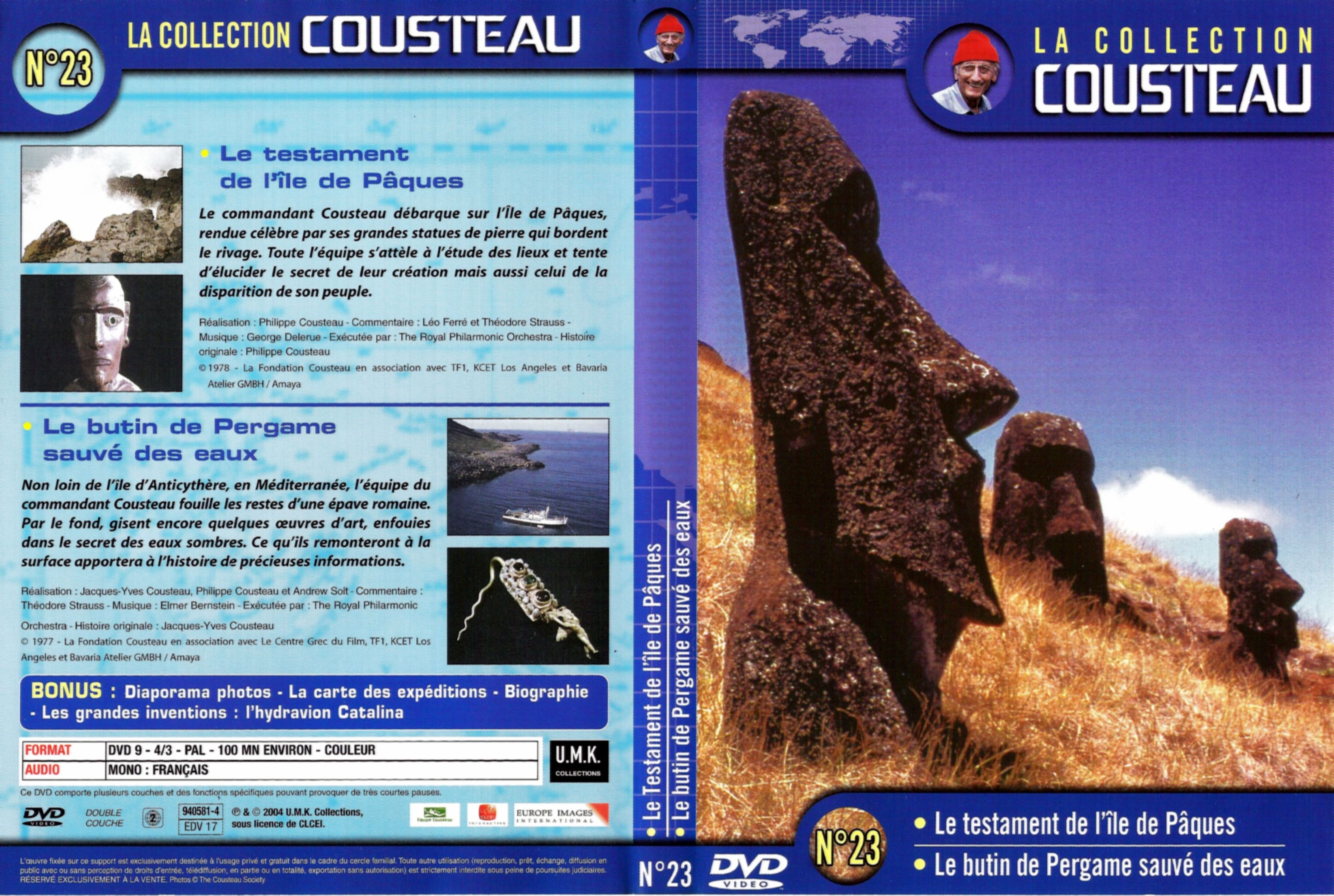 Jaquette DVD Cousteau Collection vol 23