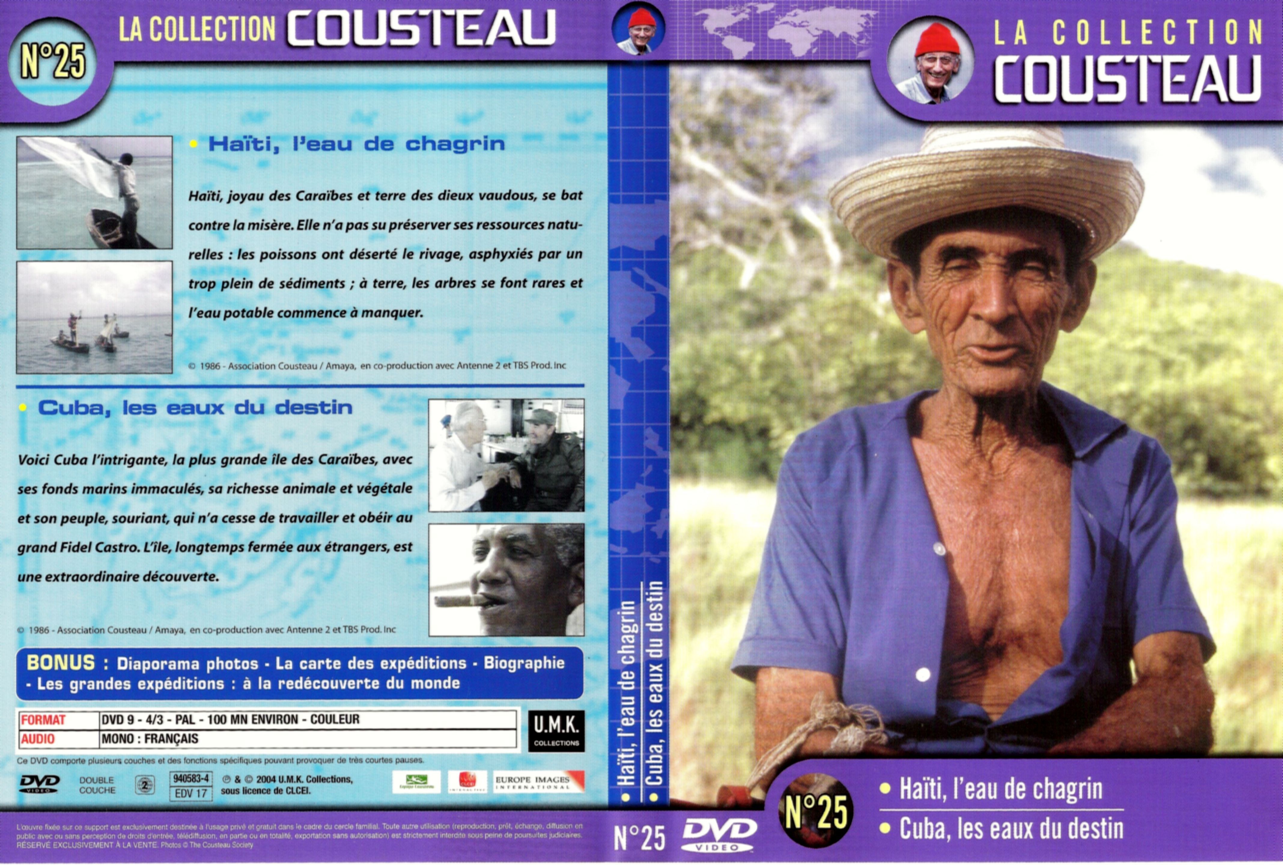 Jaquette DVD Cousteau Collection vol 25