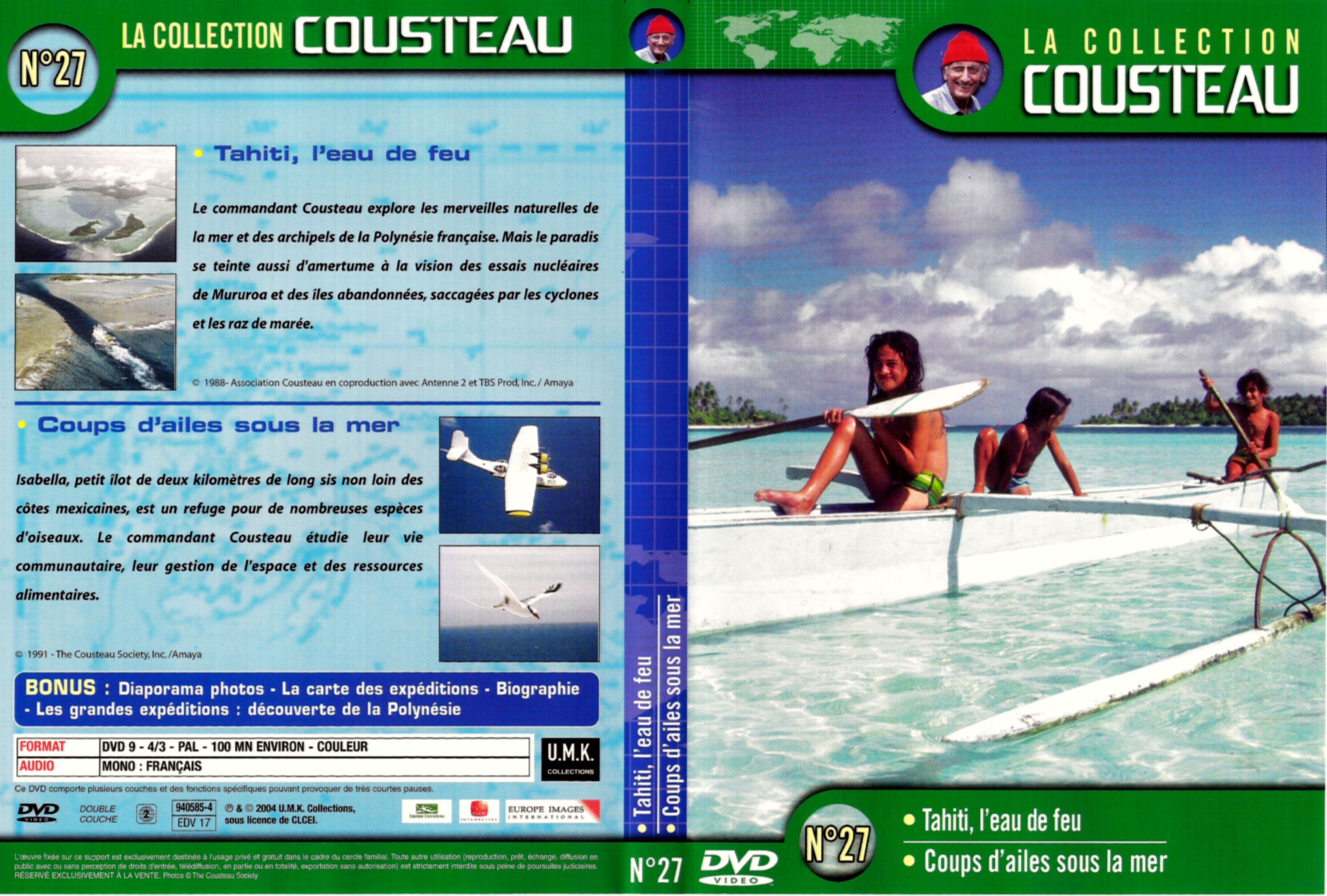 Jaquette DVD Cousteau Collection vol 27