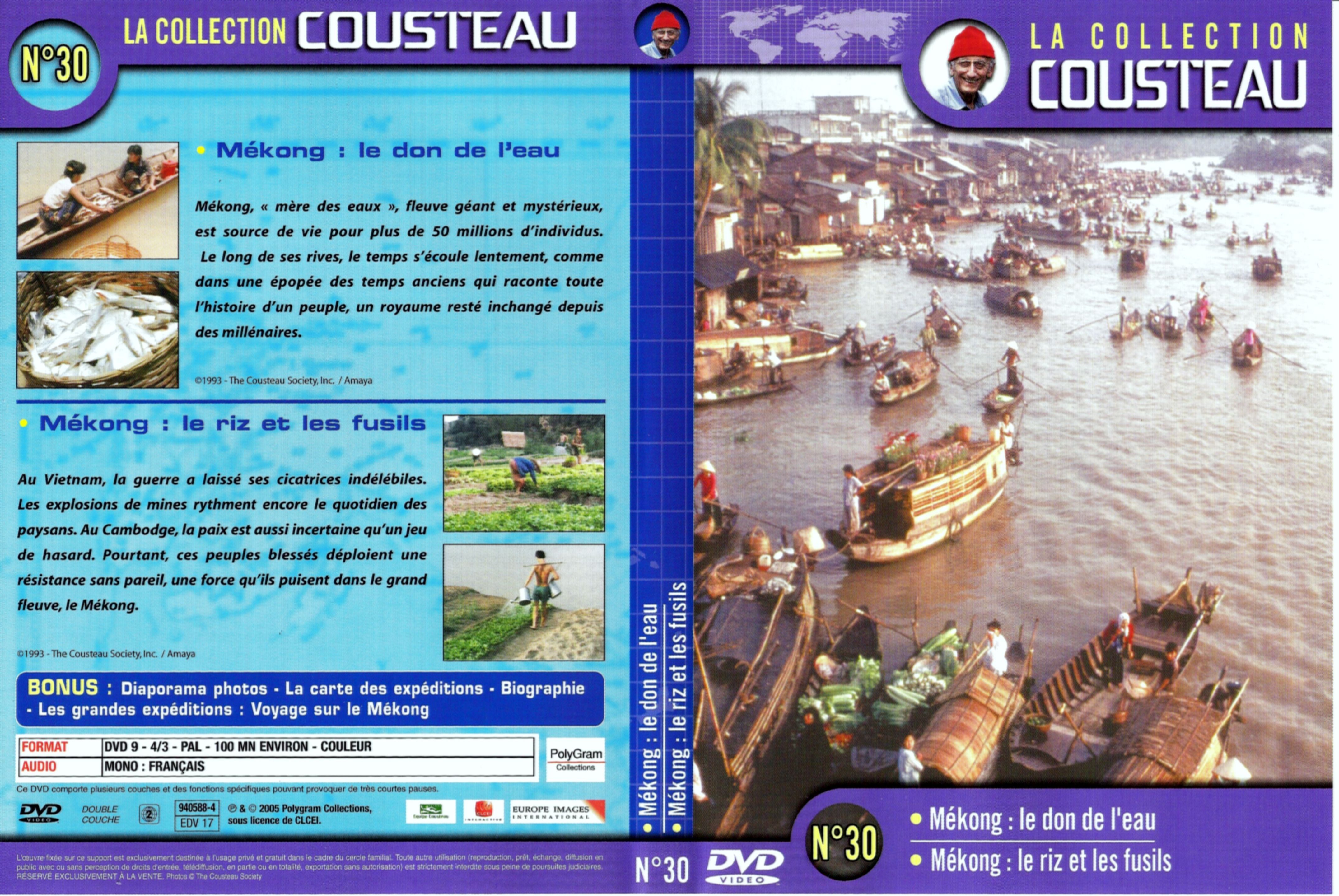 Jaquette DVD Cousteau Collection vol 30