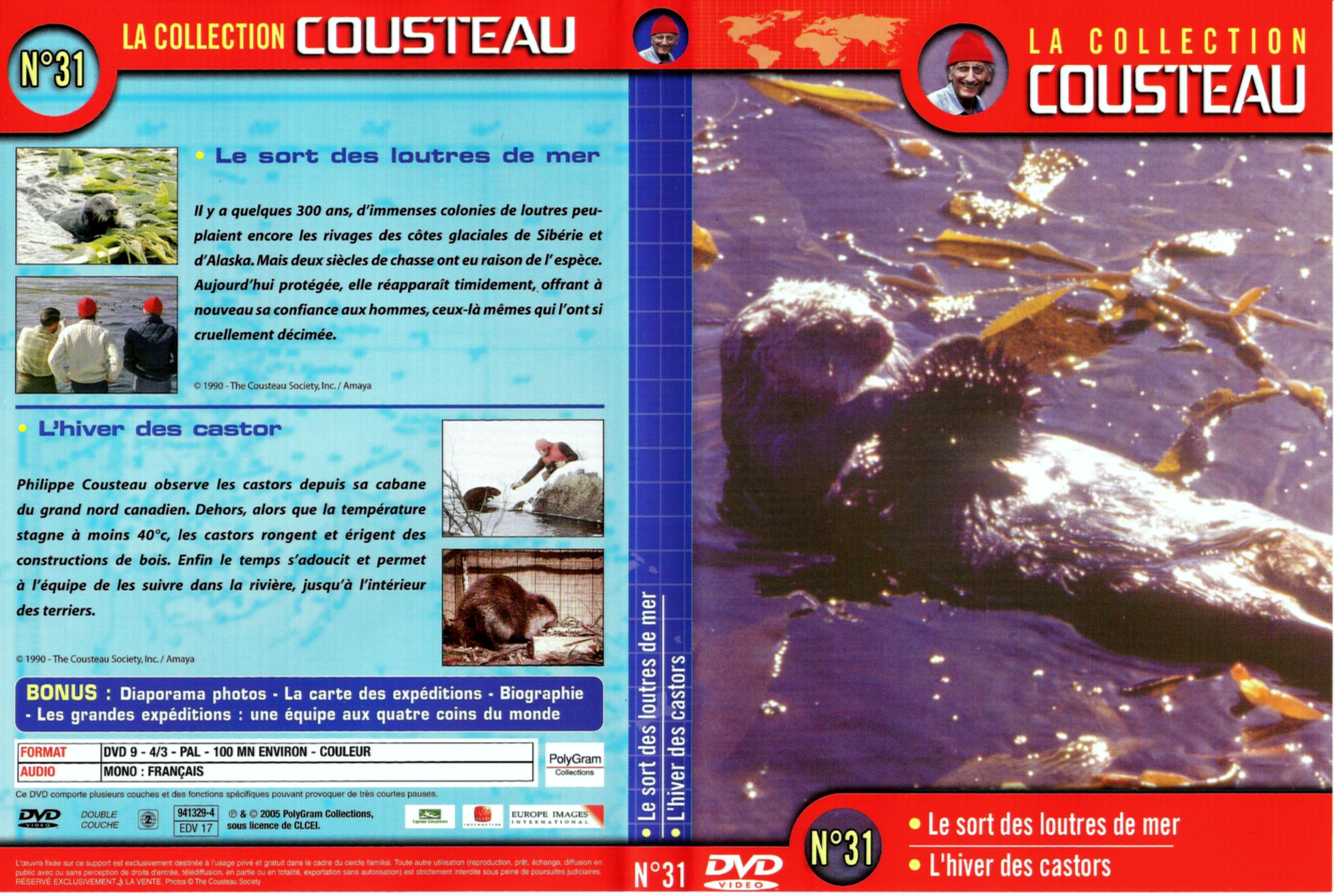 Jaquette DVD Cousteau Collection vol 31