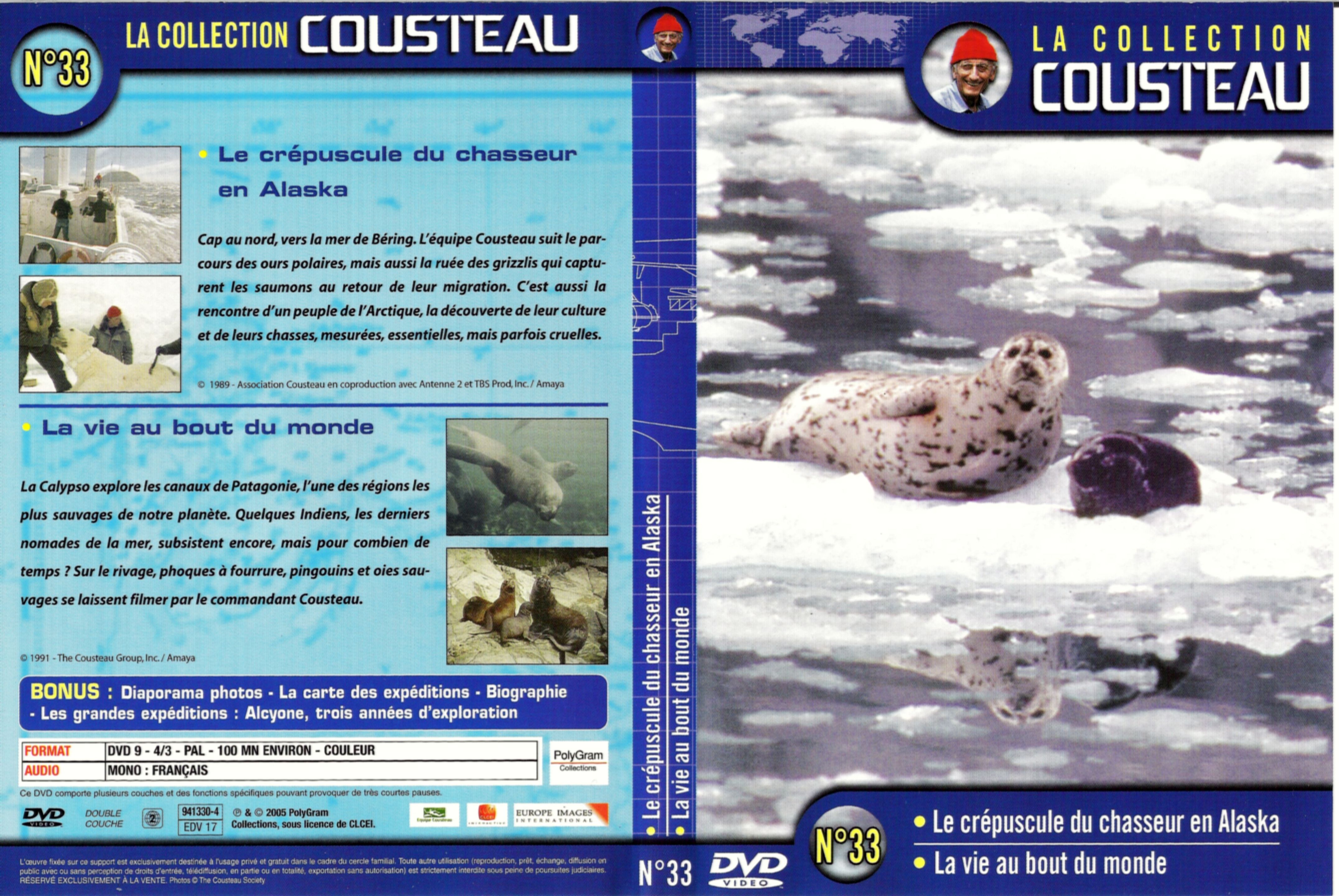 Jaquette DVD Cousteau Collection vol 33