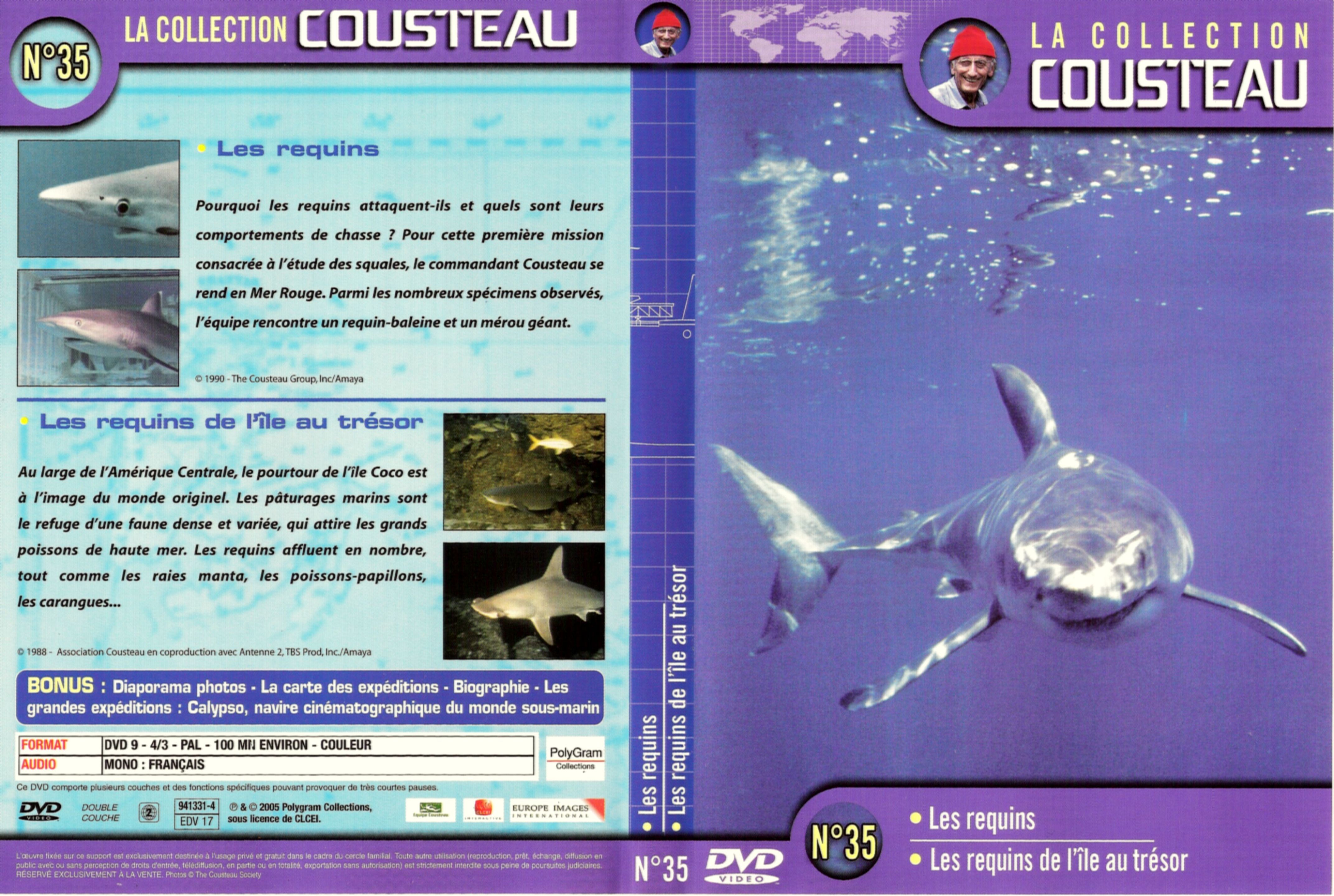 Jaquette DVD Cousteau Collection vol 35