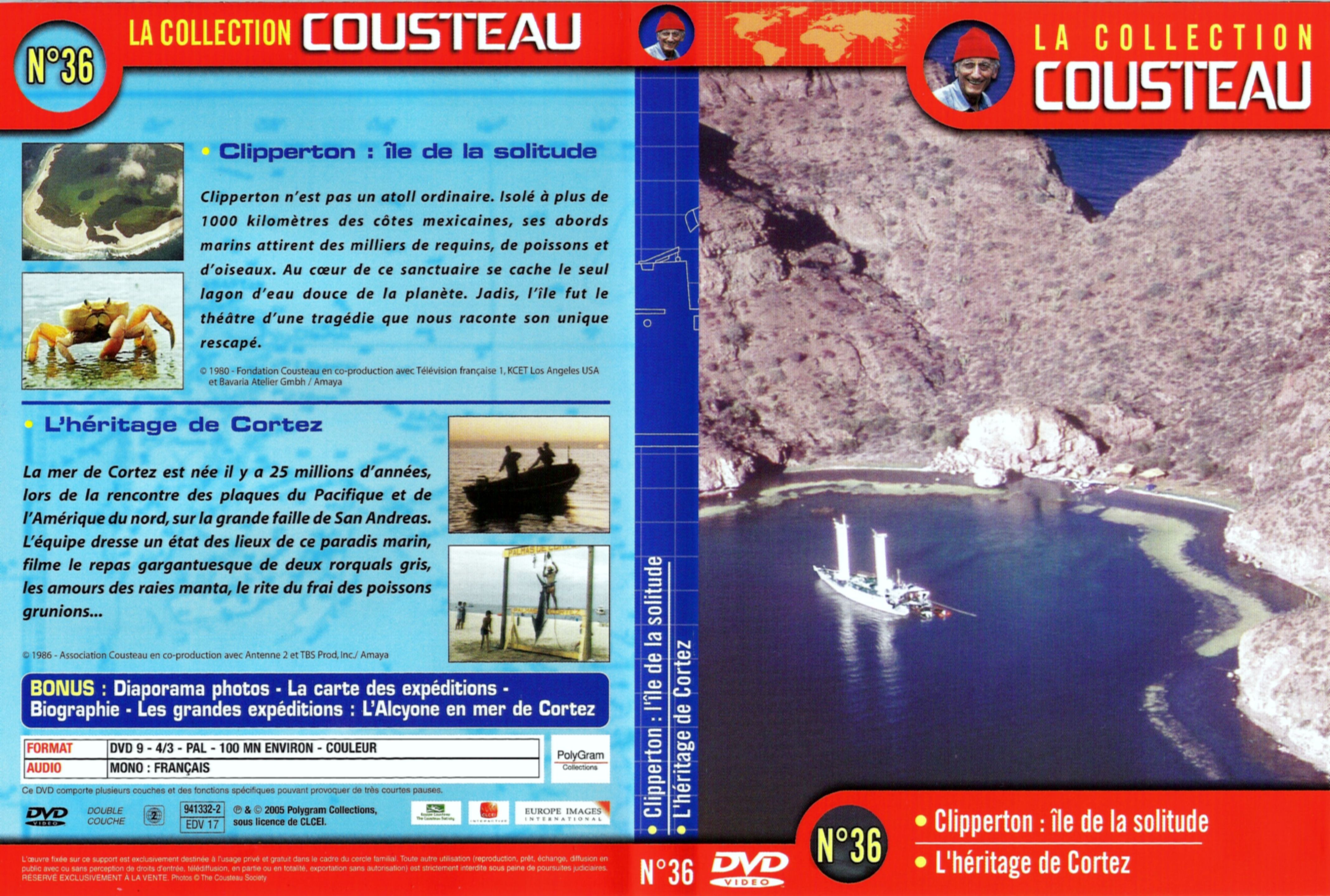 Jaquette DVD Cousteau Collection vol 36