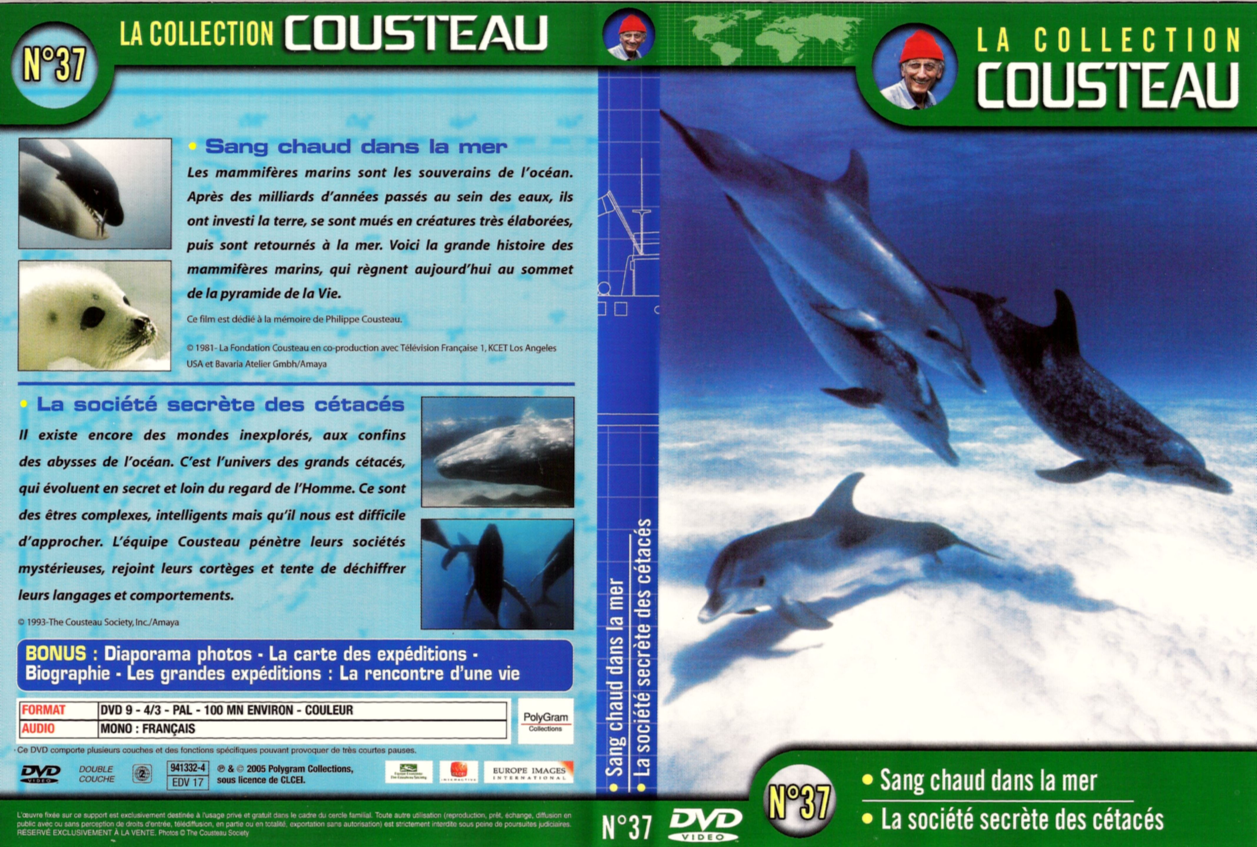 Jaquette DVD Cousteau Collection vol 37