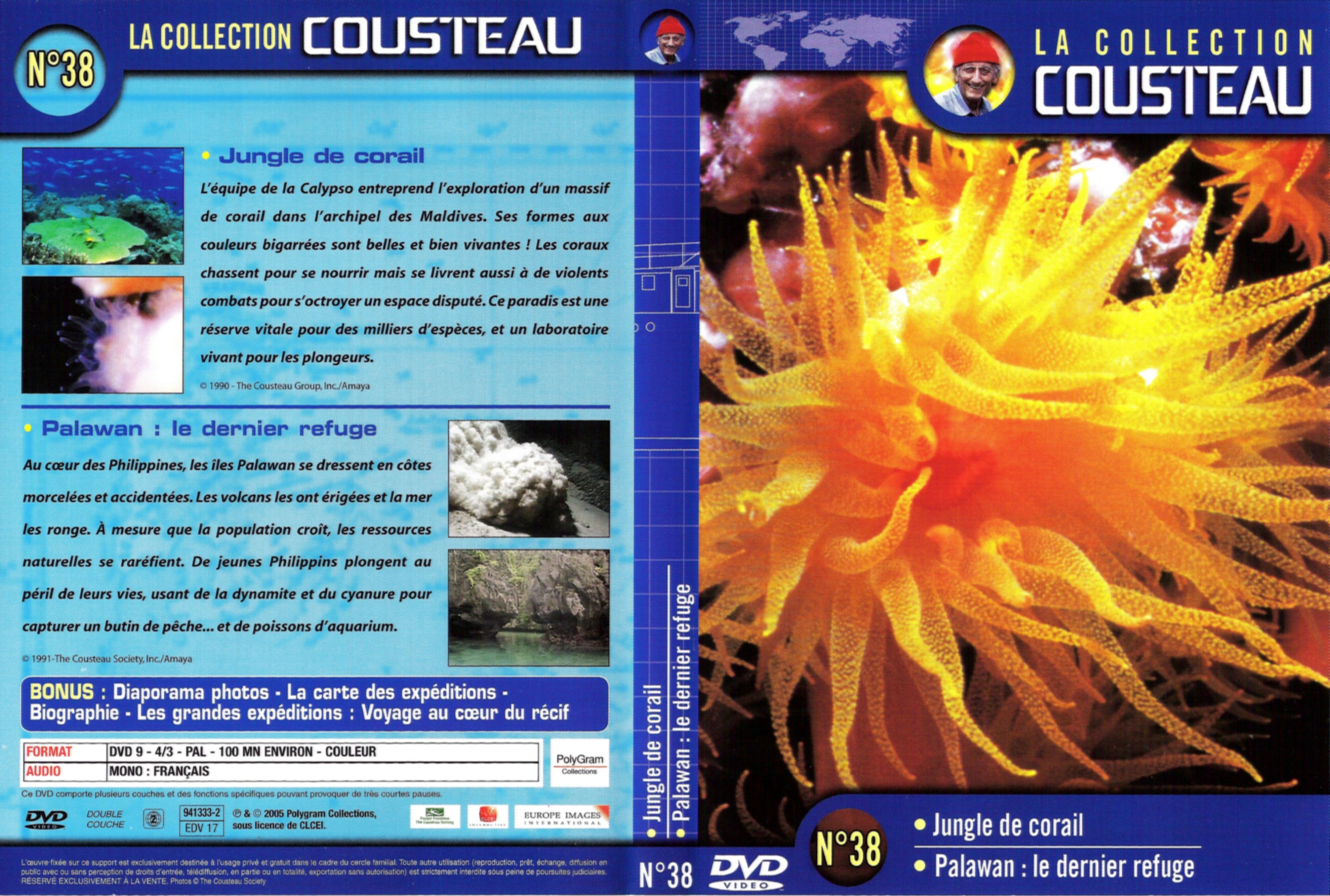 Jaquette DVD Cousteau Collection vol 38