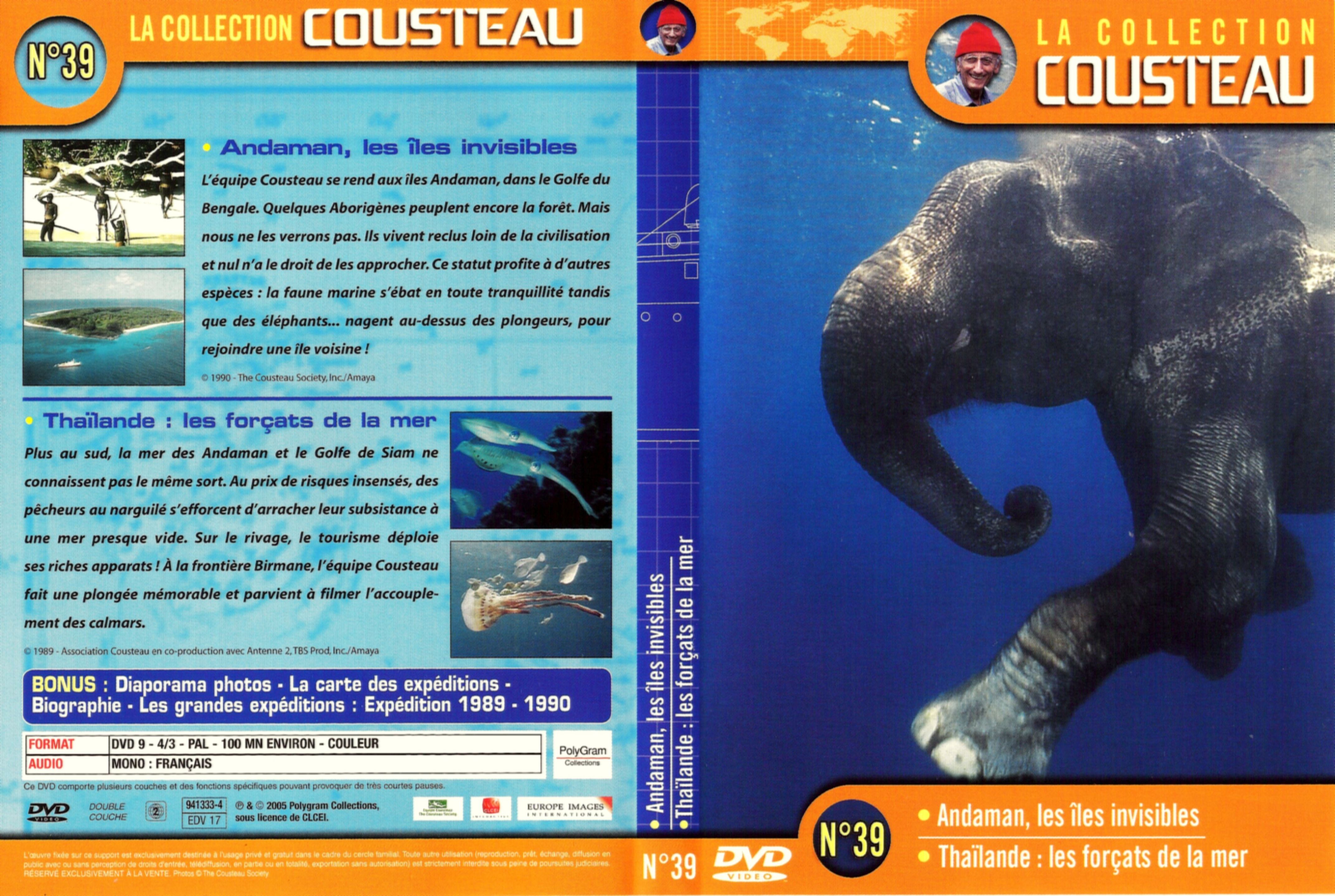 Jaquette DVD Cousteau Collection vol 39