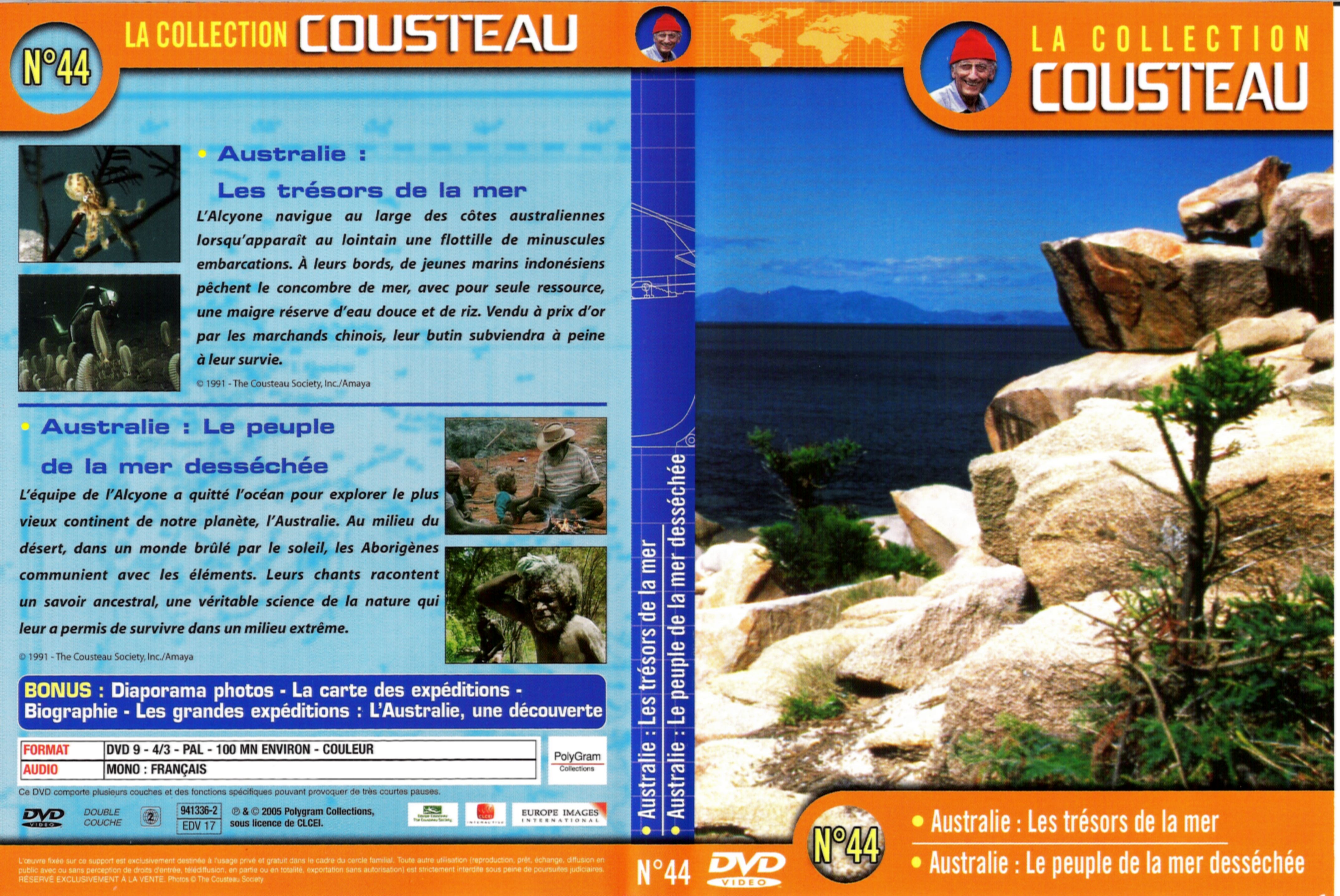 Jaquette DVD Cousteau Collection vol 44