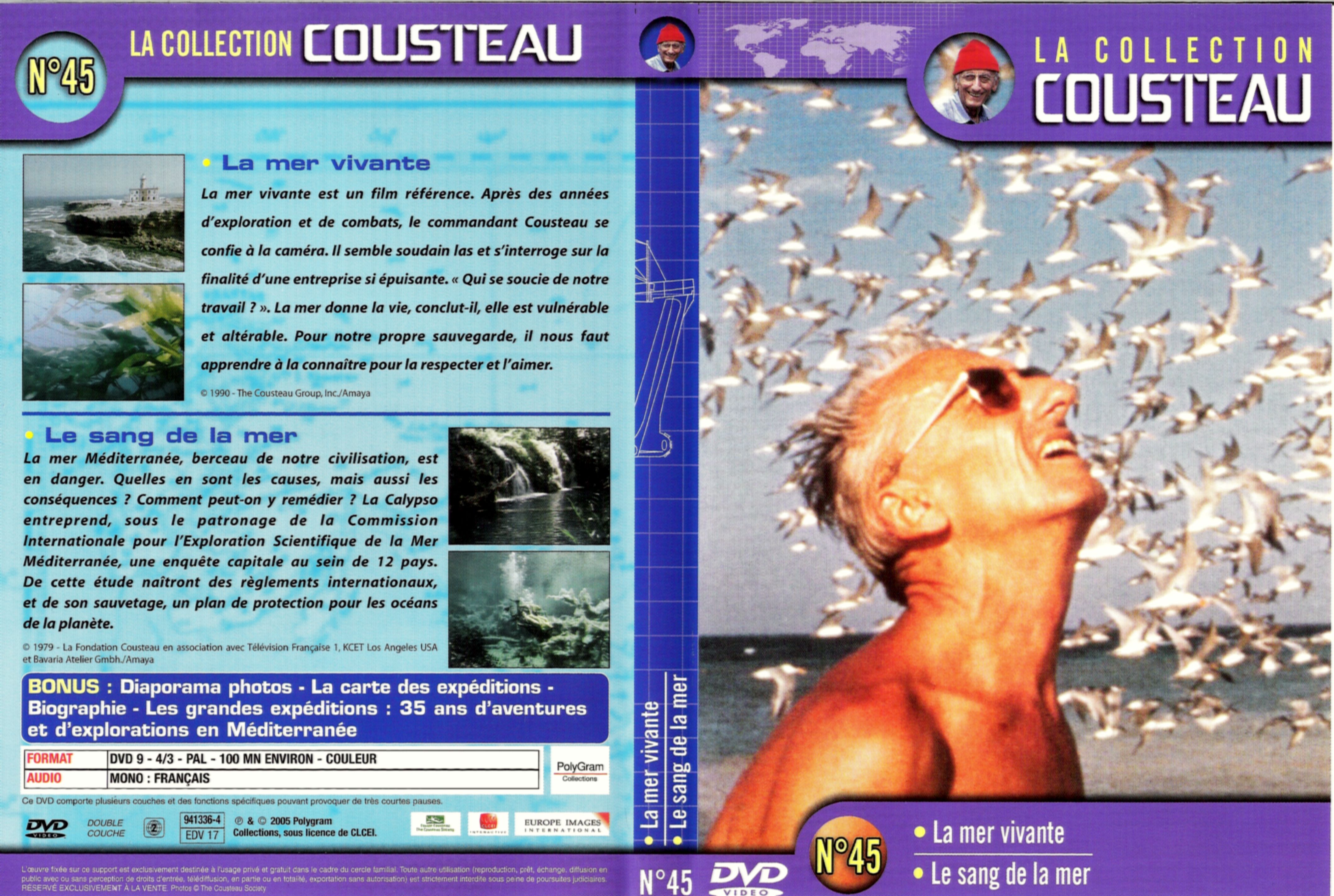 Jaquette DVD Cousteau Collection vol 45