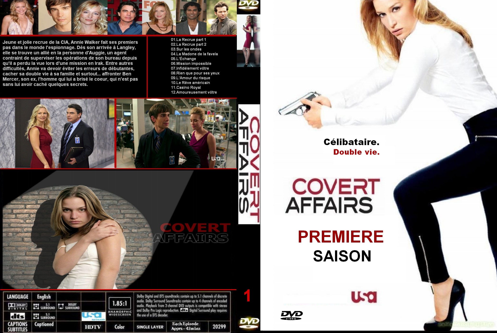 Jaquette DVD Covert Affairs Saison 1 custom