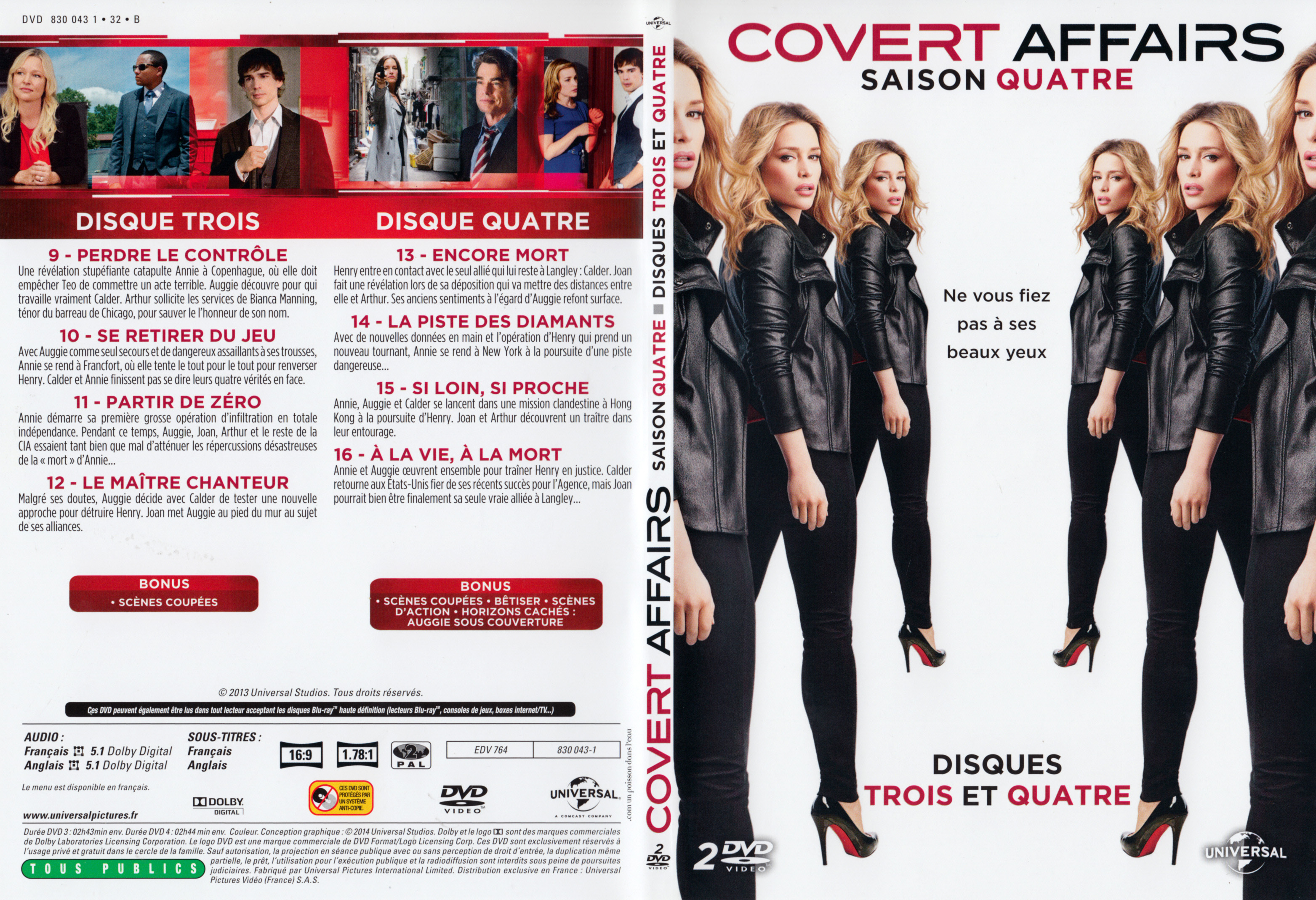 Jaquette DVD Covert Affairs Saison 4 DVD 2