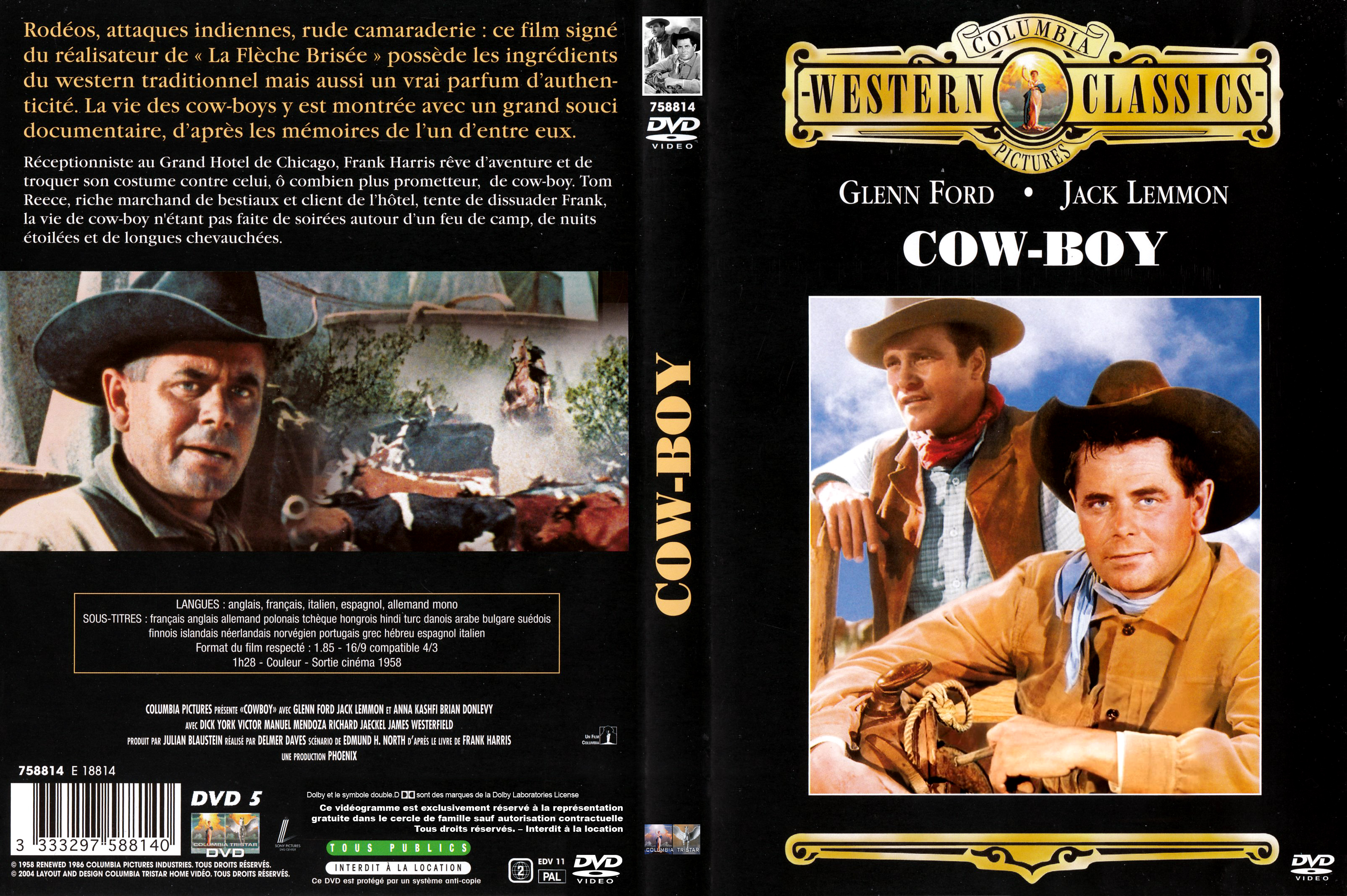 Jaquette DVD Cow-Boy (1958)