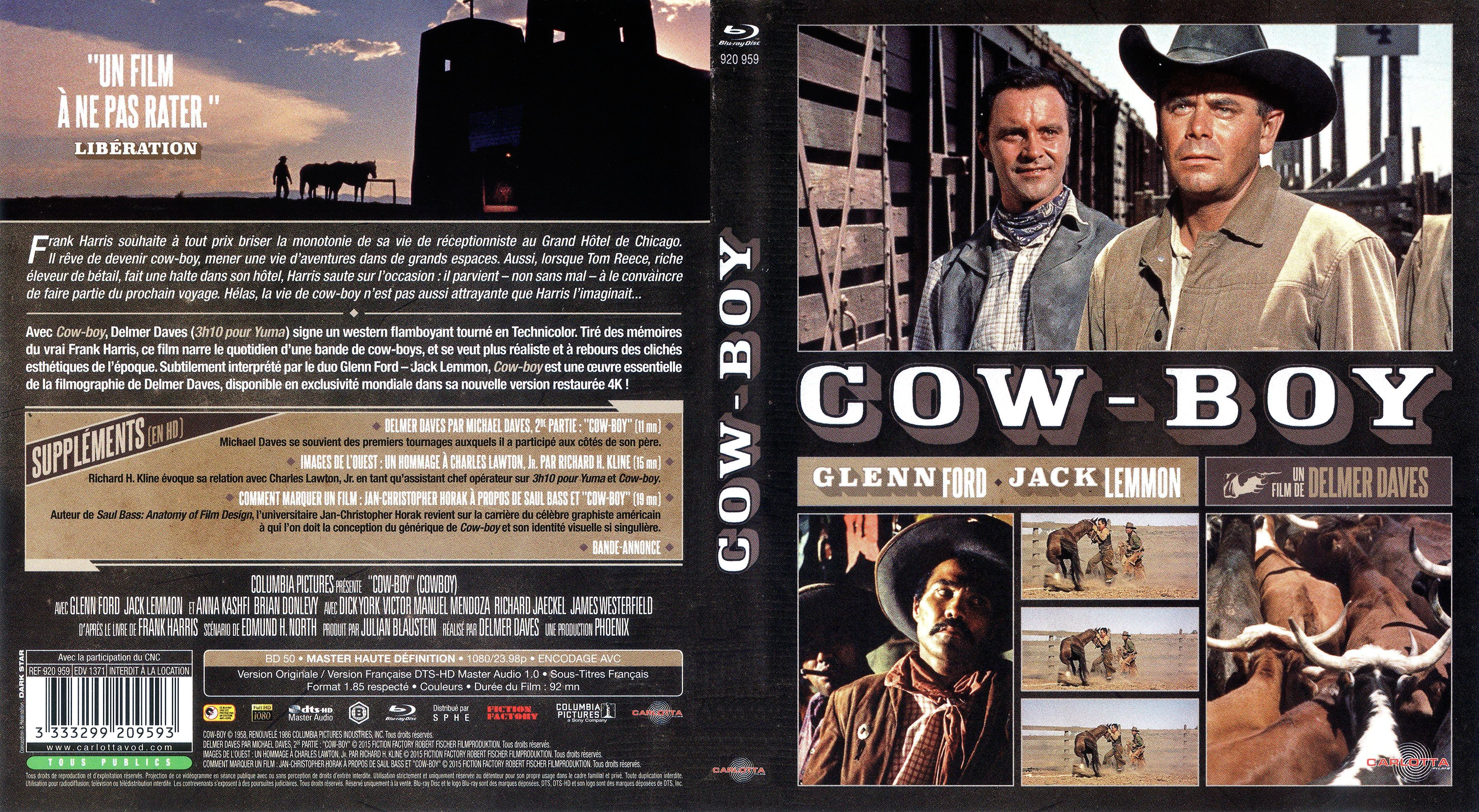 Jaquette DVD Cow-Boy (1958) (BLU-RAY)