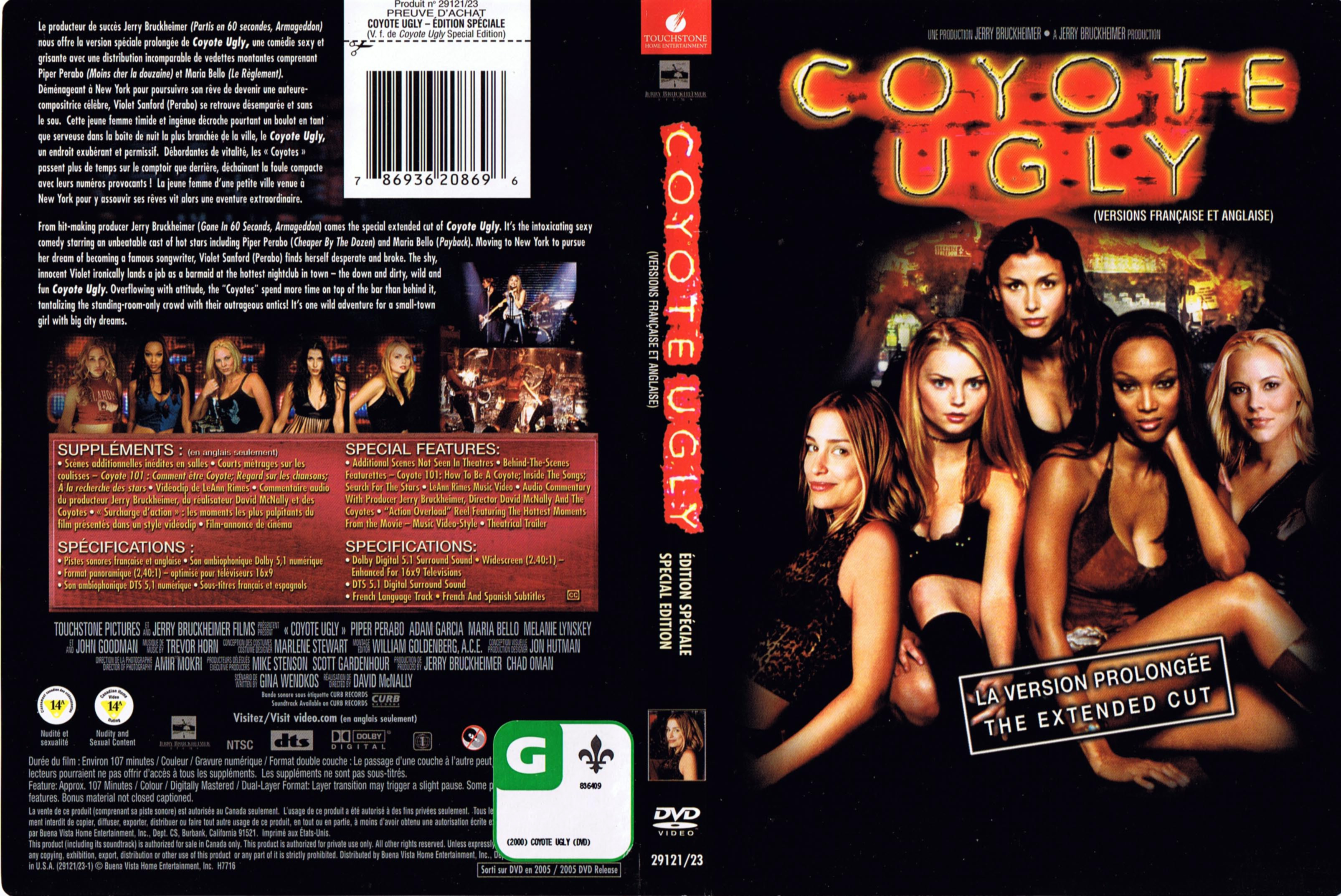 Jaquette DVD Coyote ugly (Canadienne)