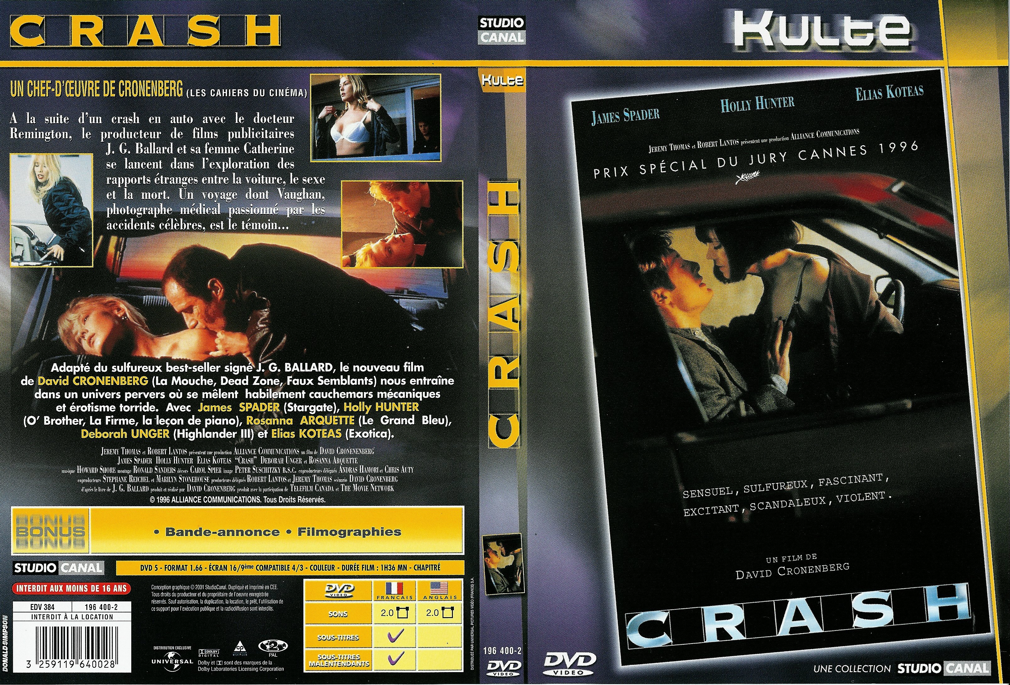 Jaquette DVD Crash (2001)