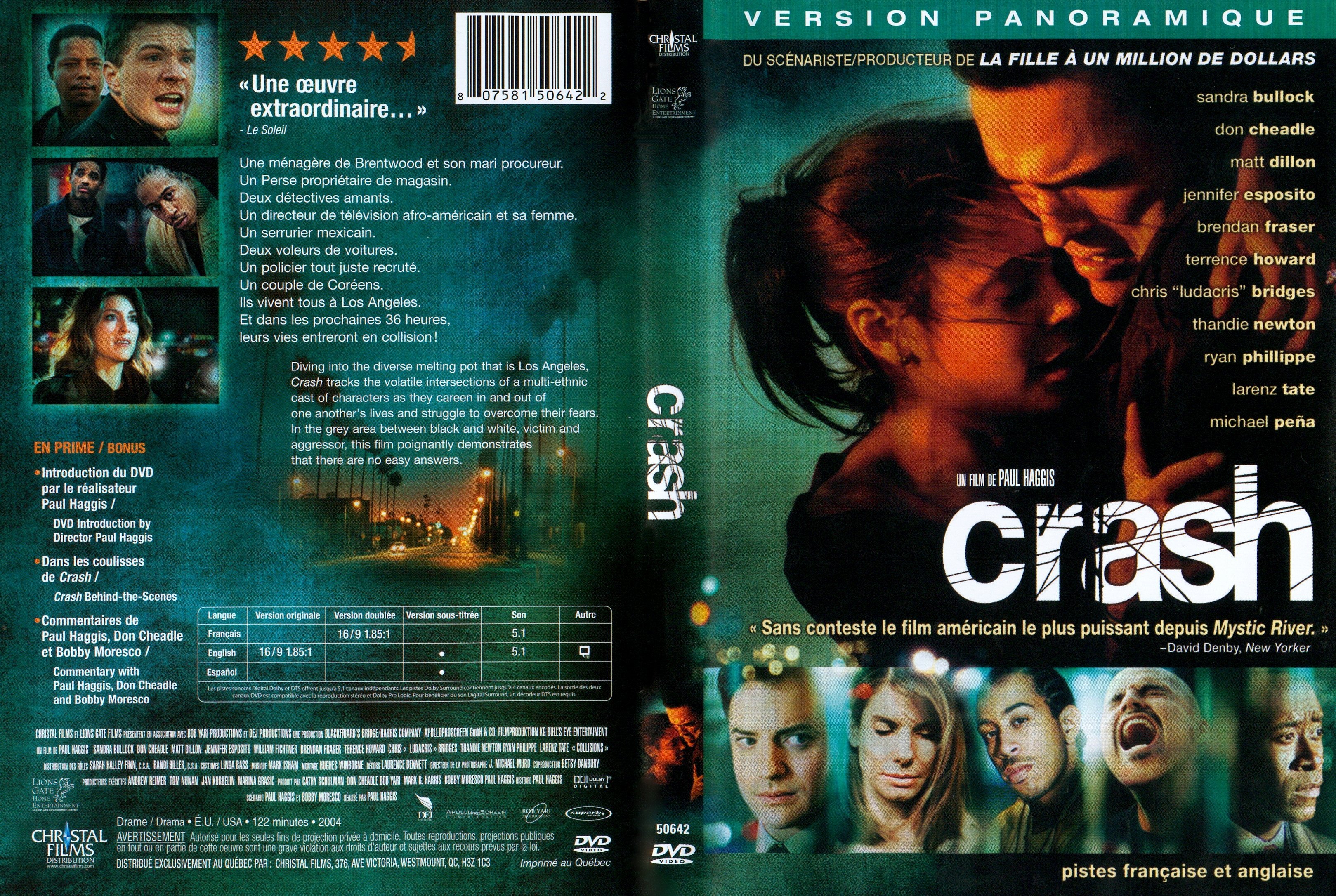 Jaquette DVD Crash (2005)