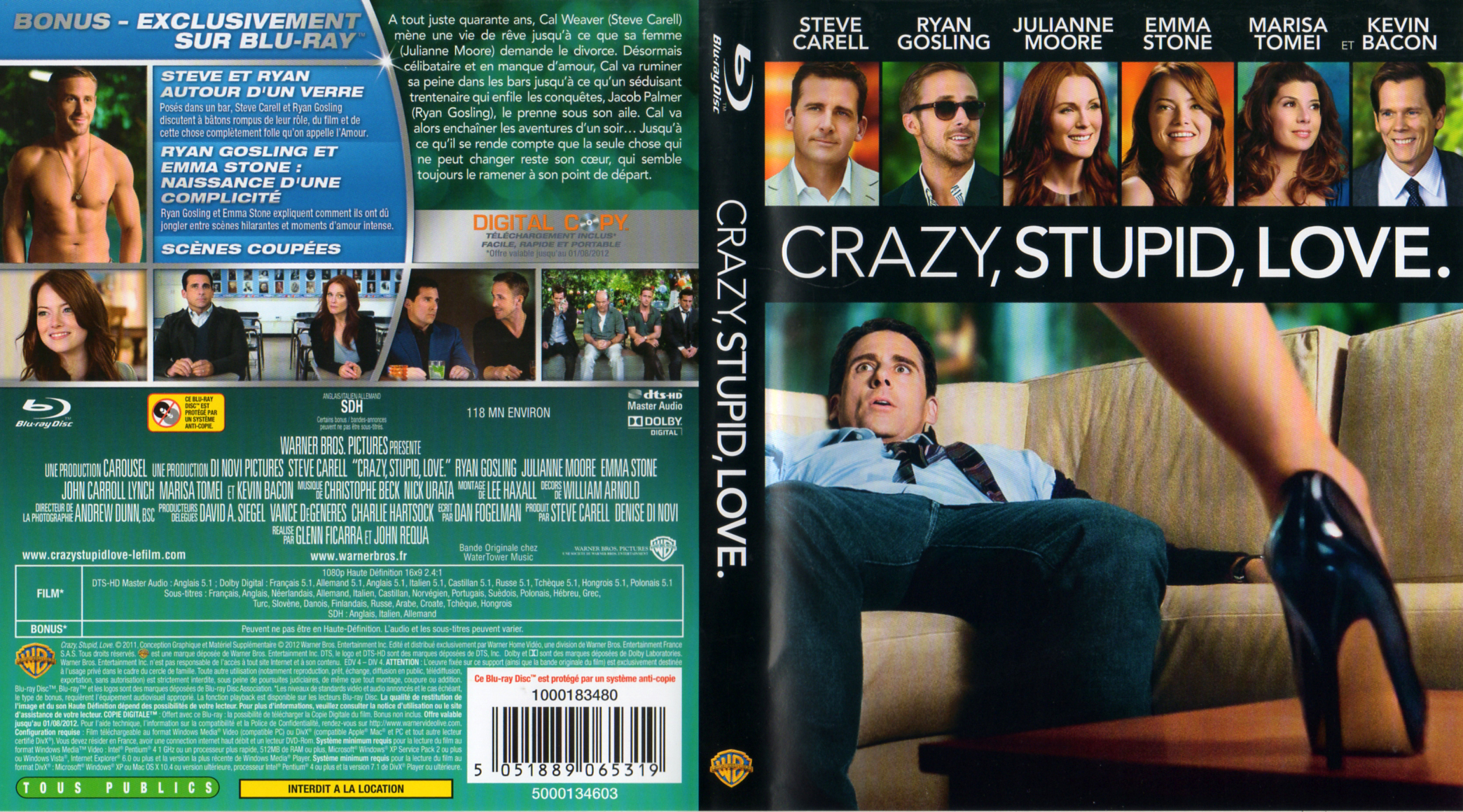 Jaquette DVD Crazy, Stupid, Love (BLU-RAY)