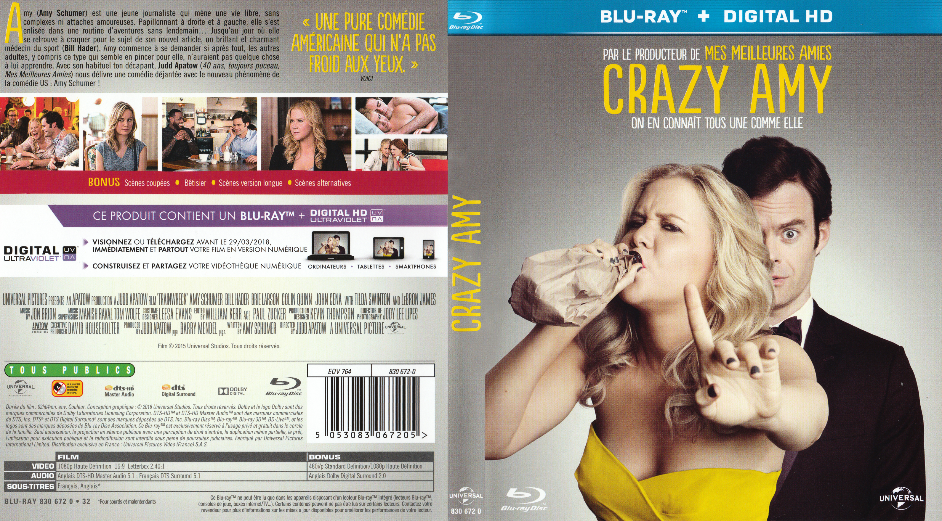 Jaquette DVD Crazy Amy (BLU-RAY)