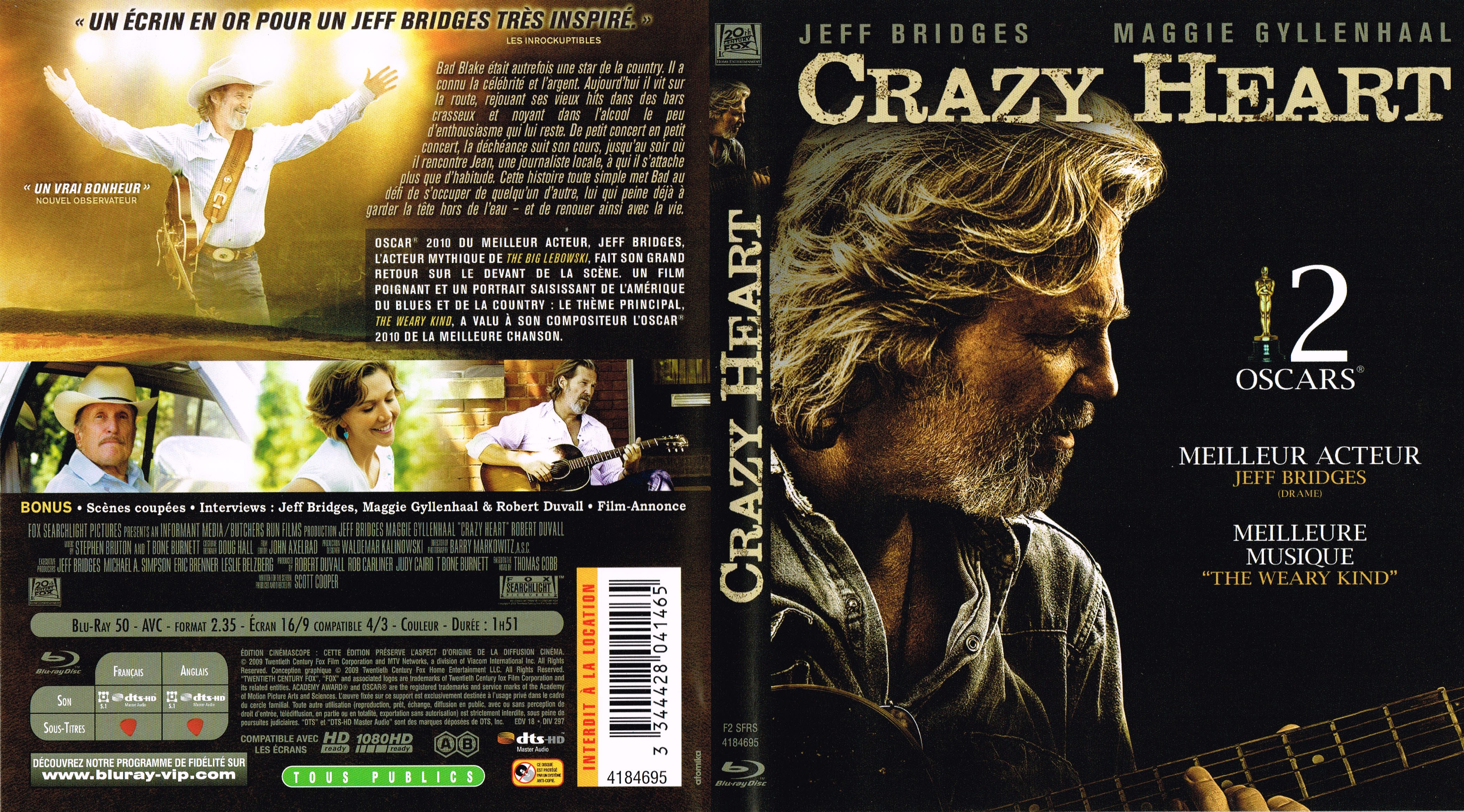 Jaquette DVD Crazy Heart (BLU-RAY)