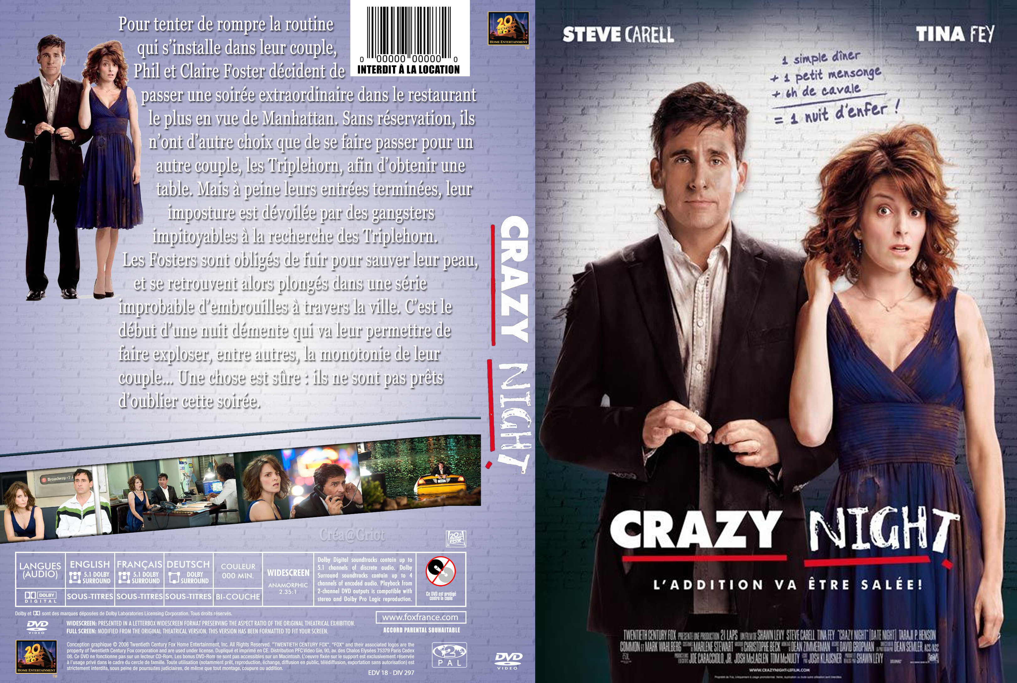Jaquette DVD Crazy night custom