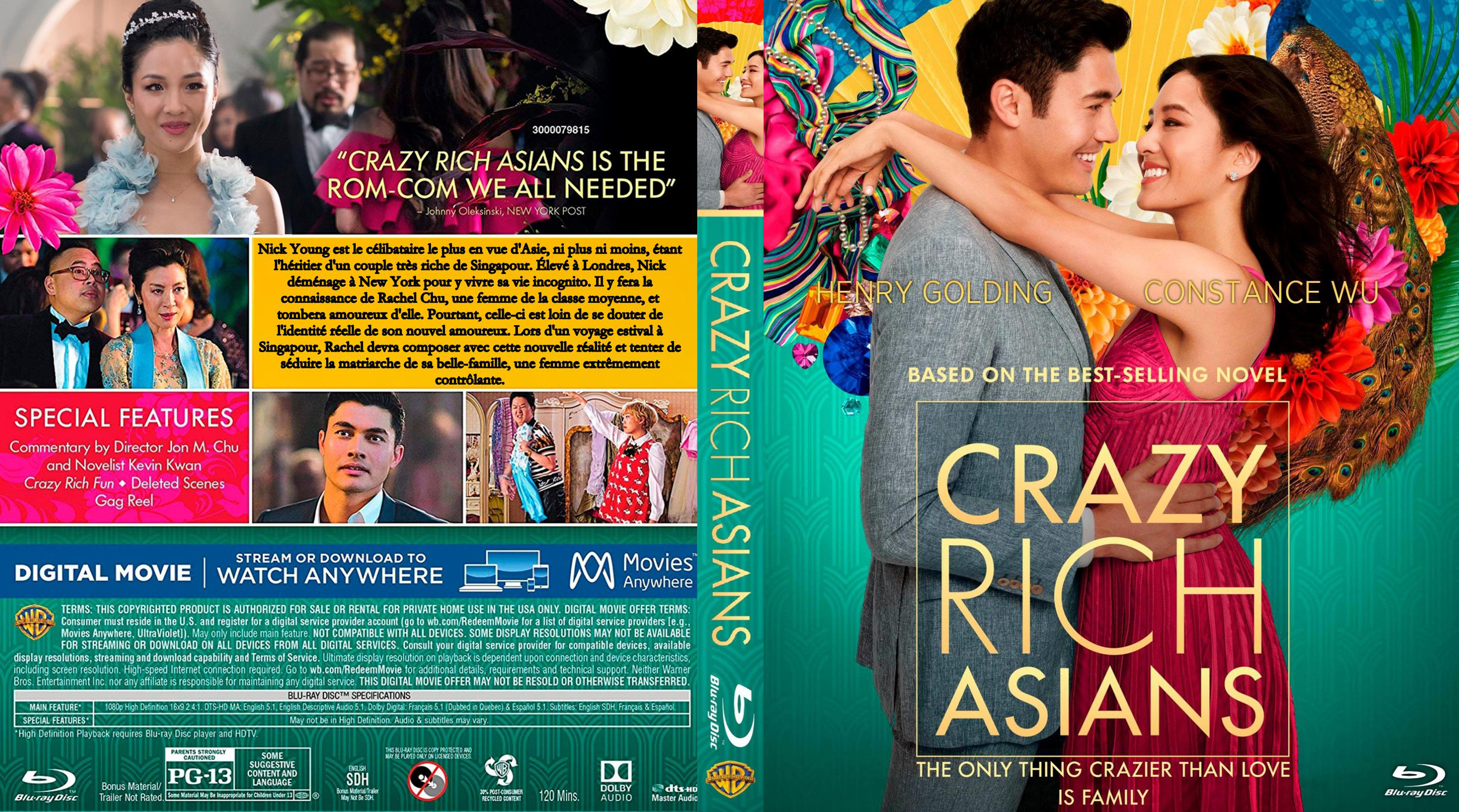 Jaquette DVD Crazy rich asians custom