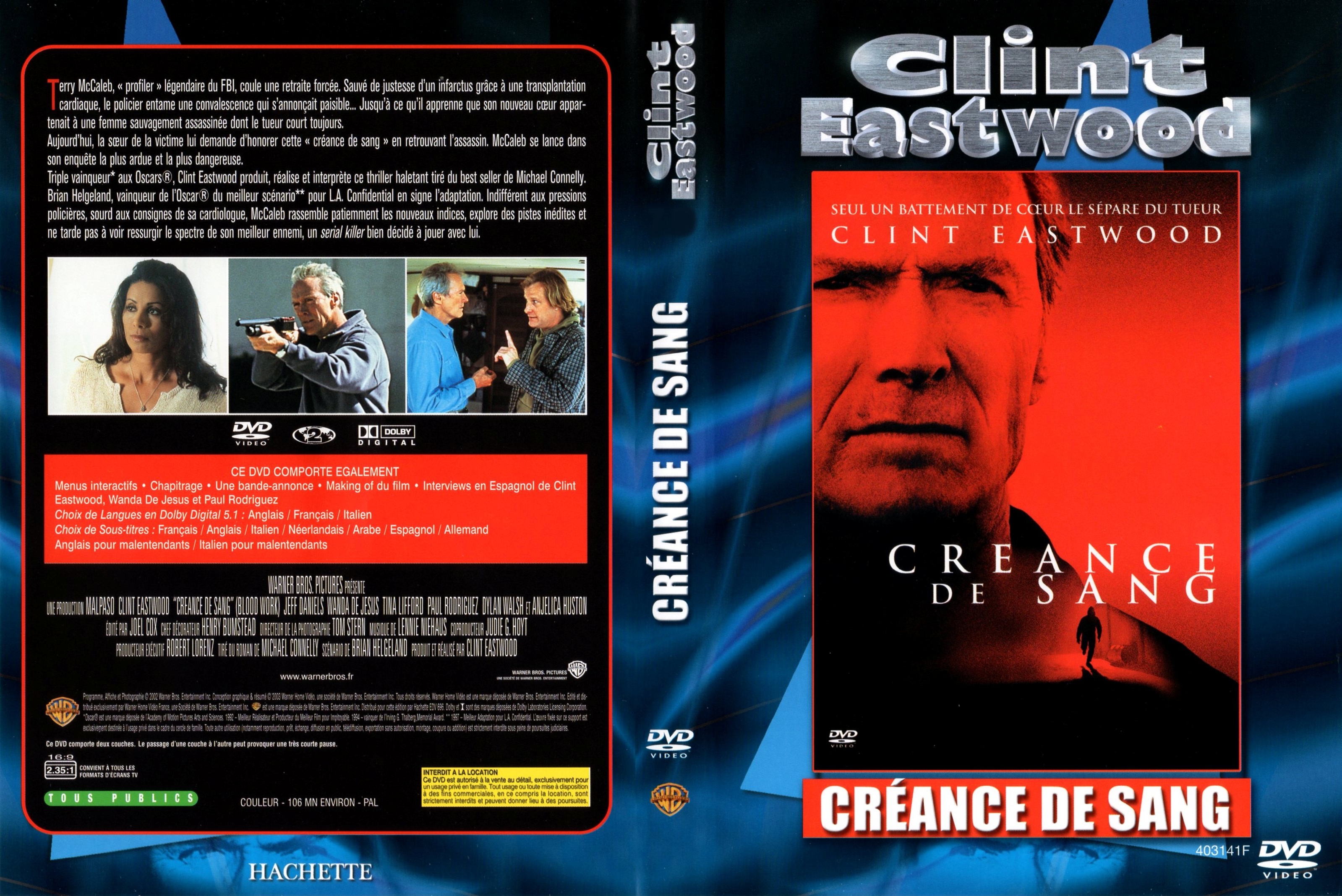 Jaquette DVD Crance de sang v2