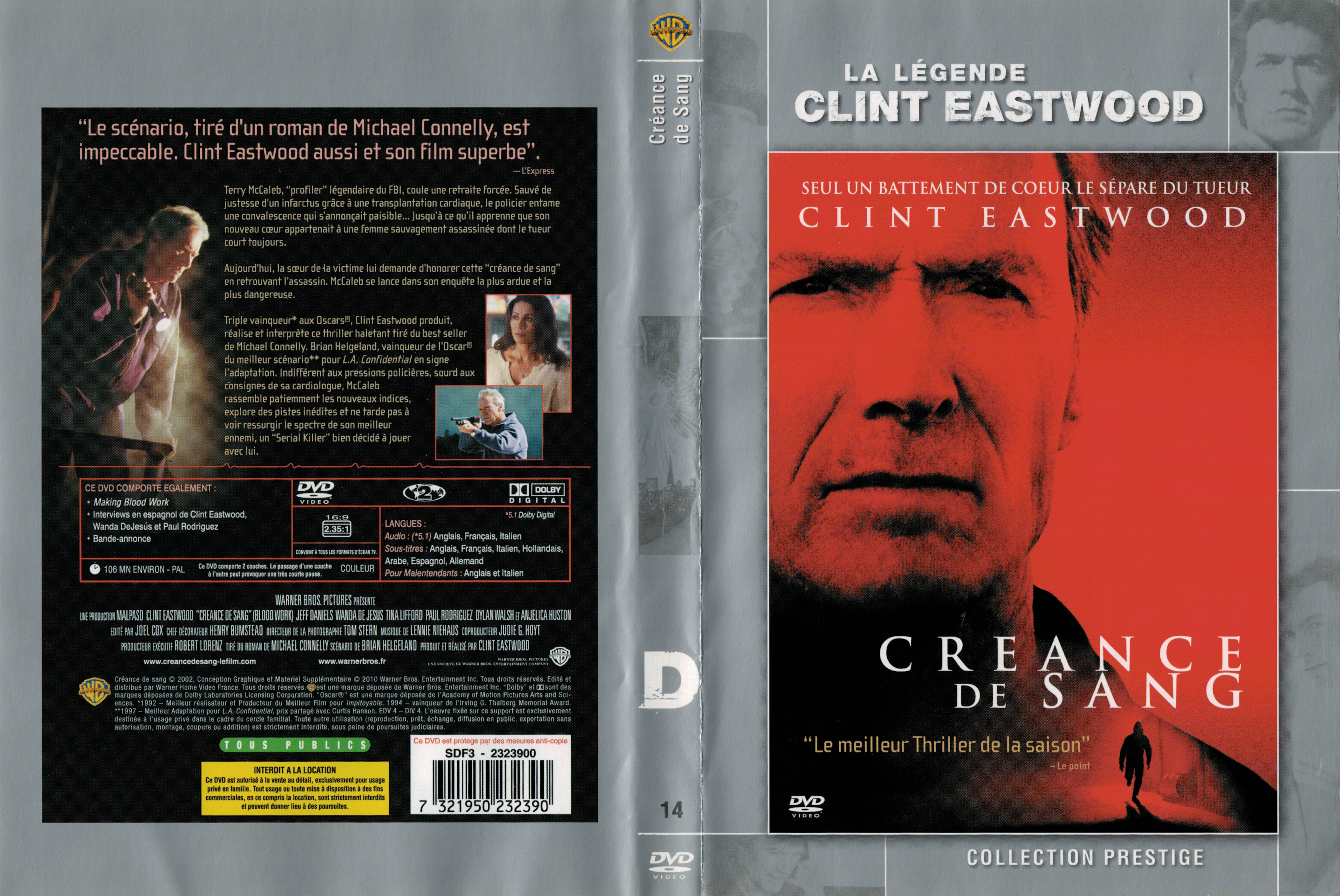 Jaquette DVD Cr�ance de sang v4