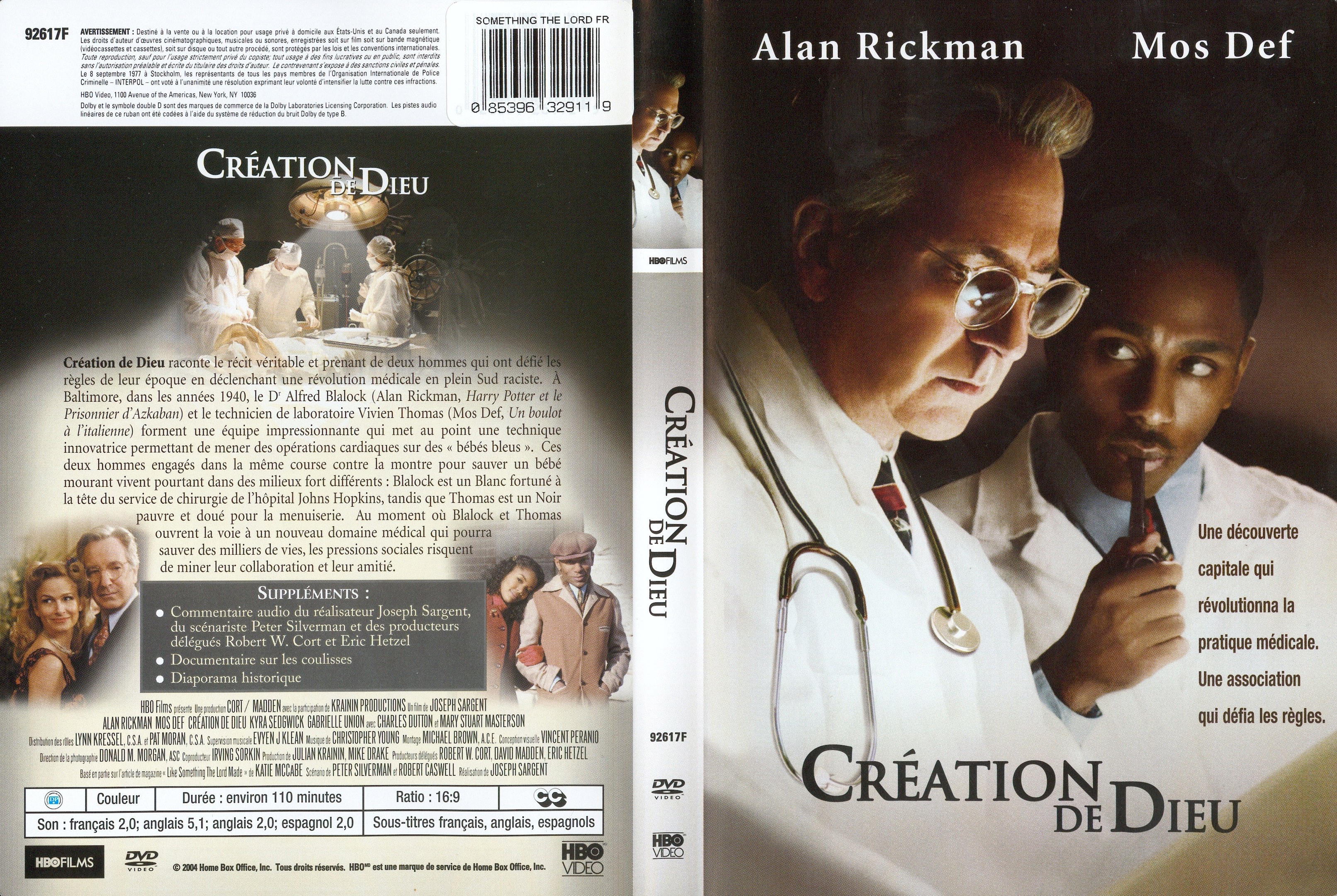 Jaquette DVD Cration de dieu