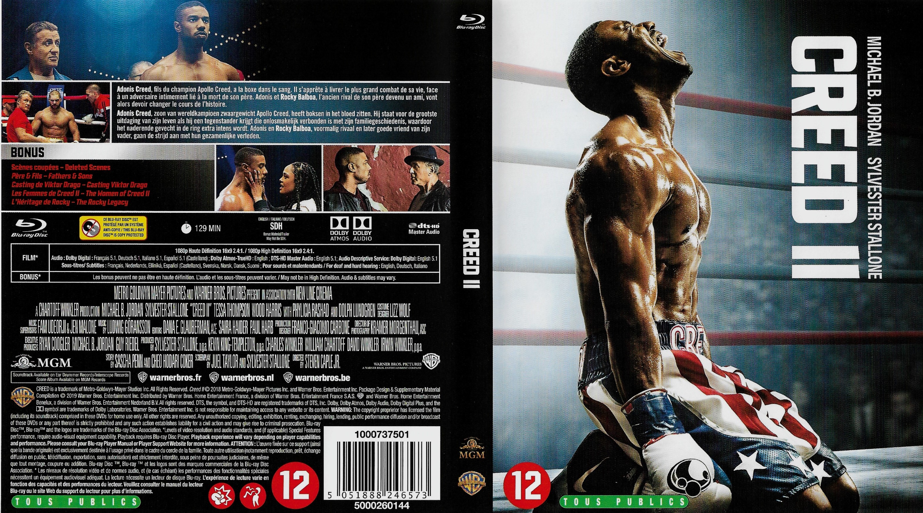 Jaquette DVD Creed 2 (BLU-RAY)