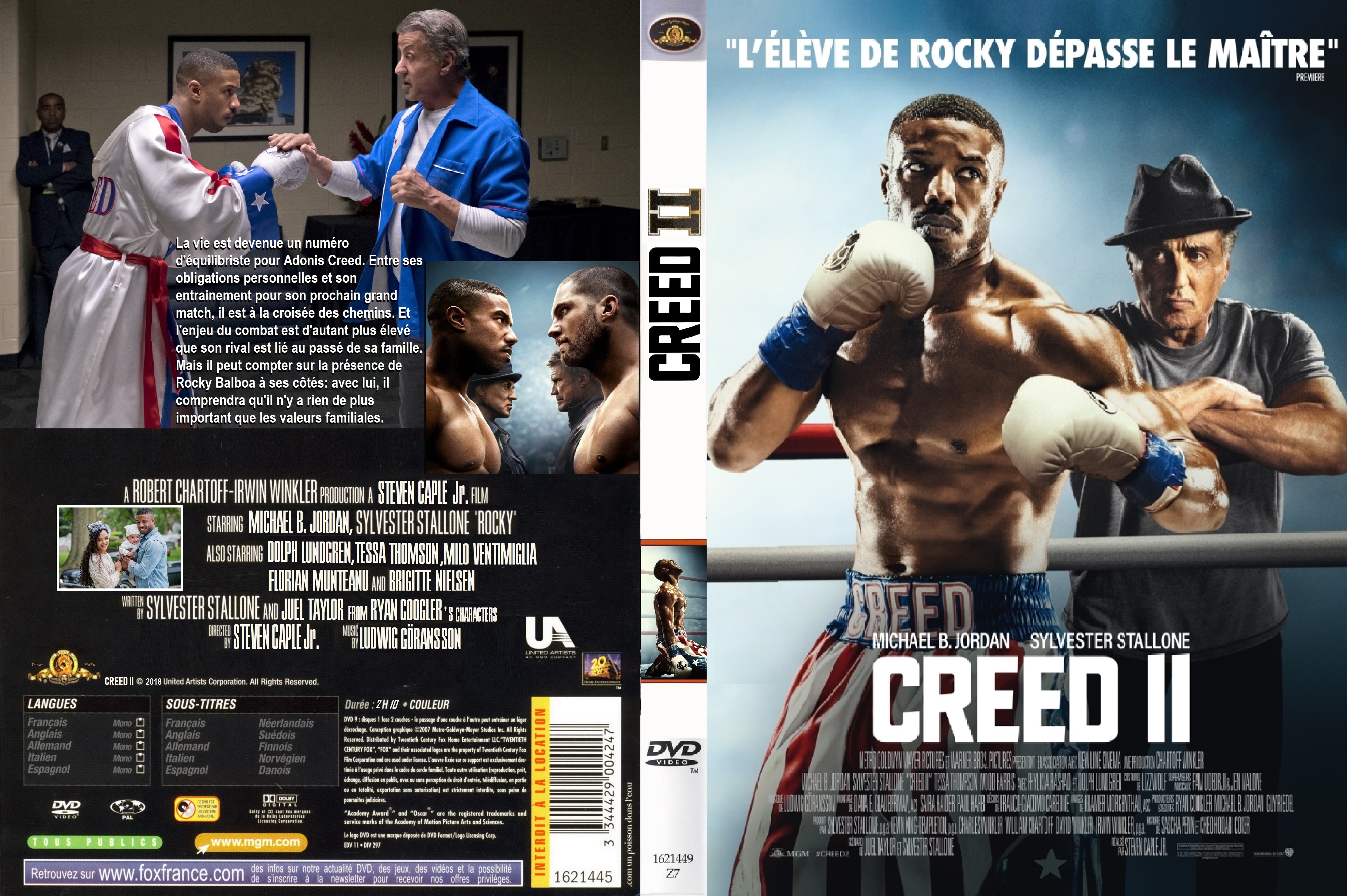 Jaquette DVD Creed 2 custom