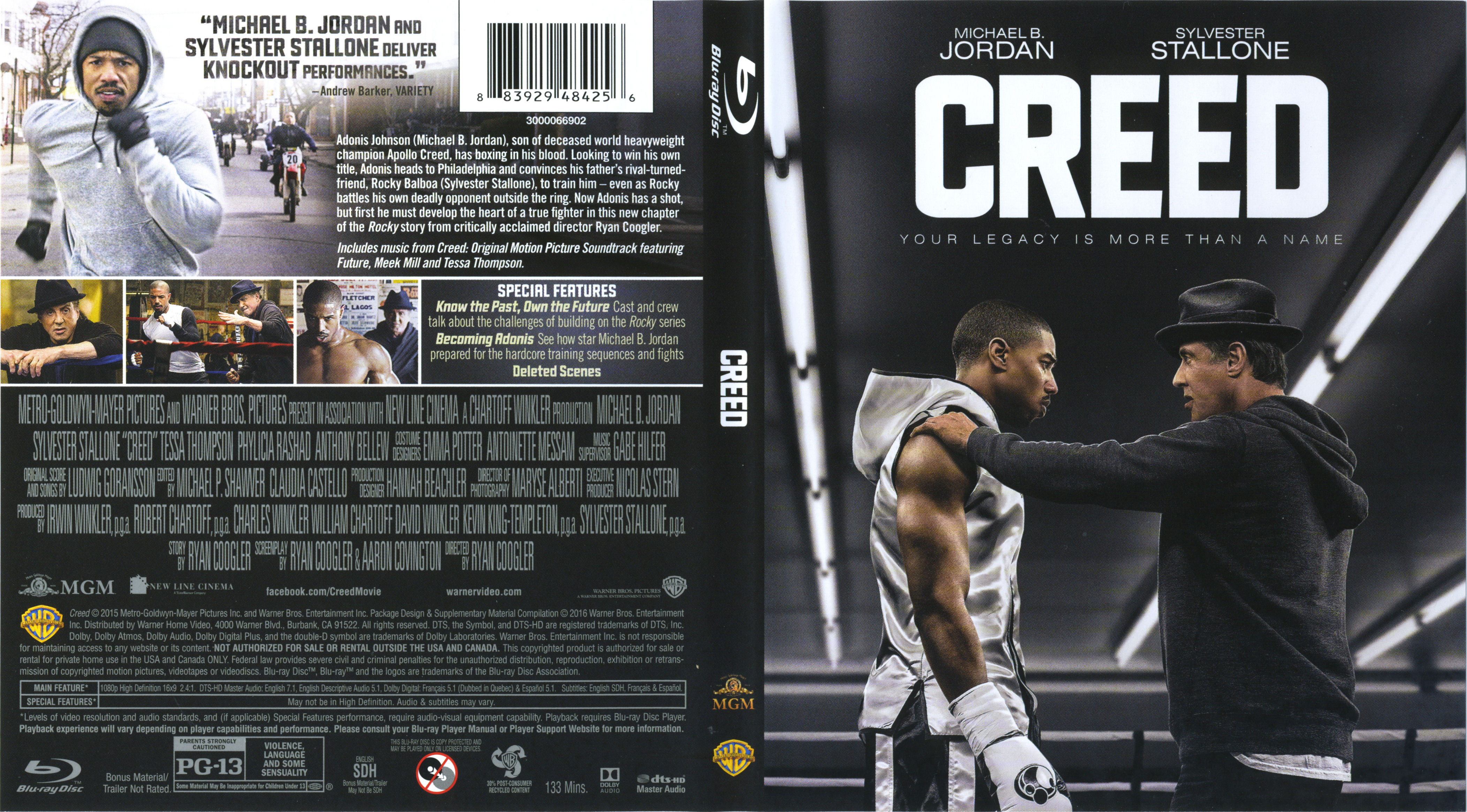 Jaquette DVD Creed Zone 1 (BLU-RAY)