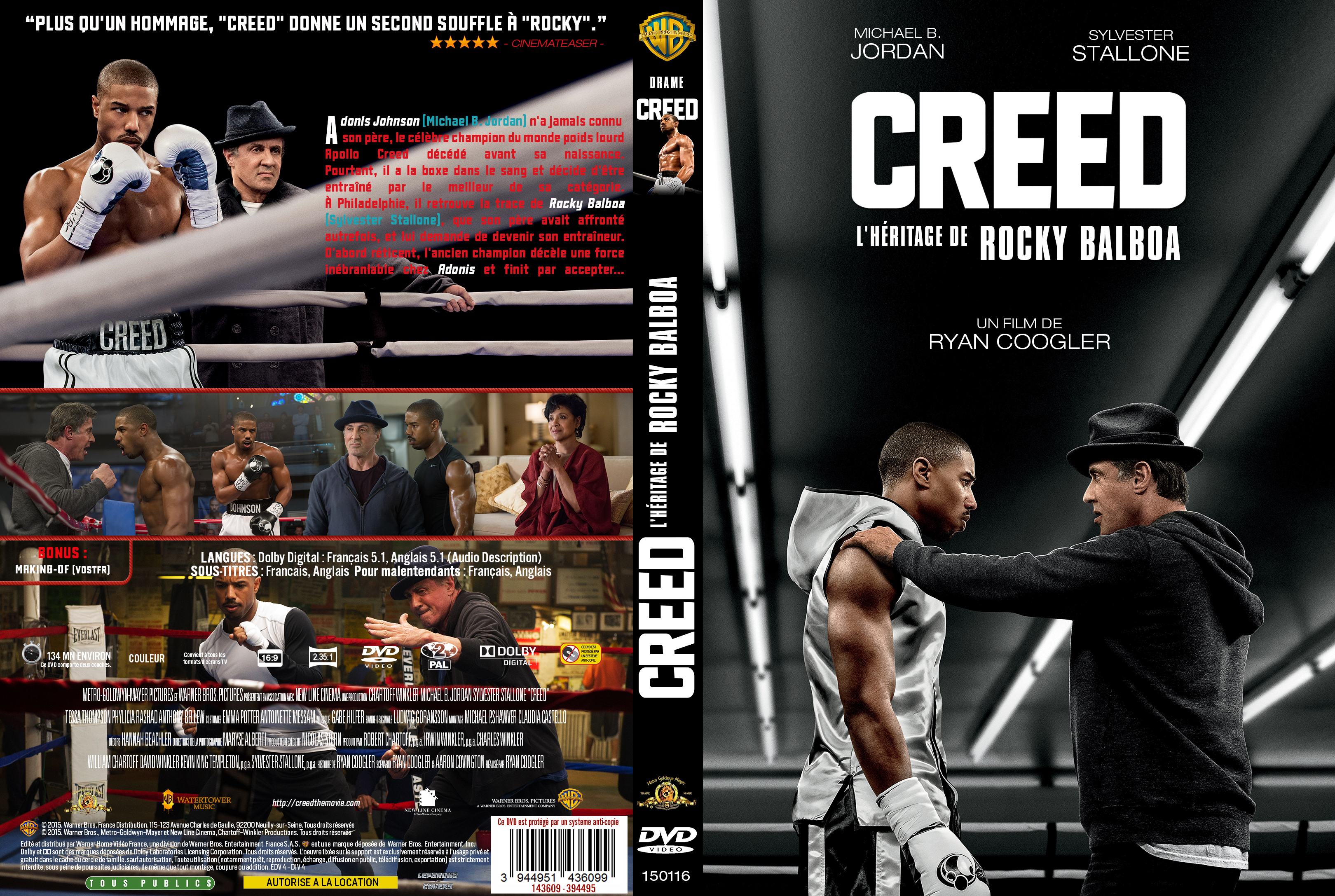 Jaquette DVD Creed custom