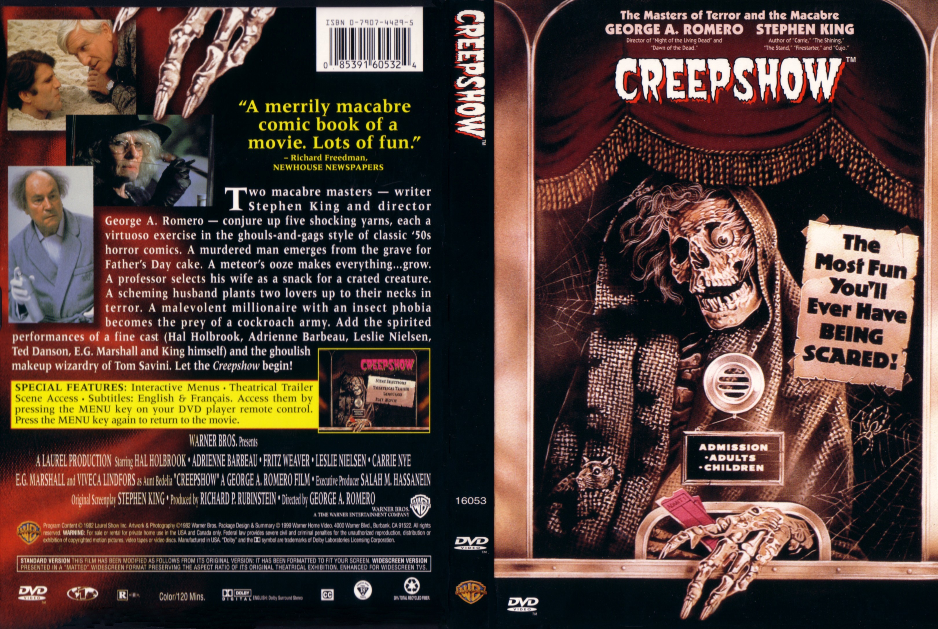 Jaquette DVD Creepshow Zone 1