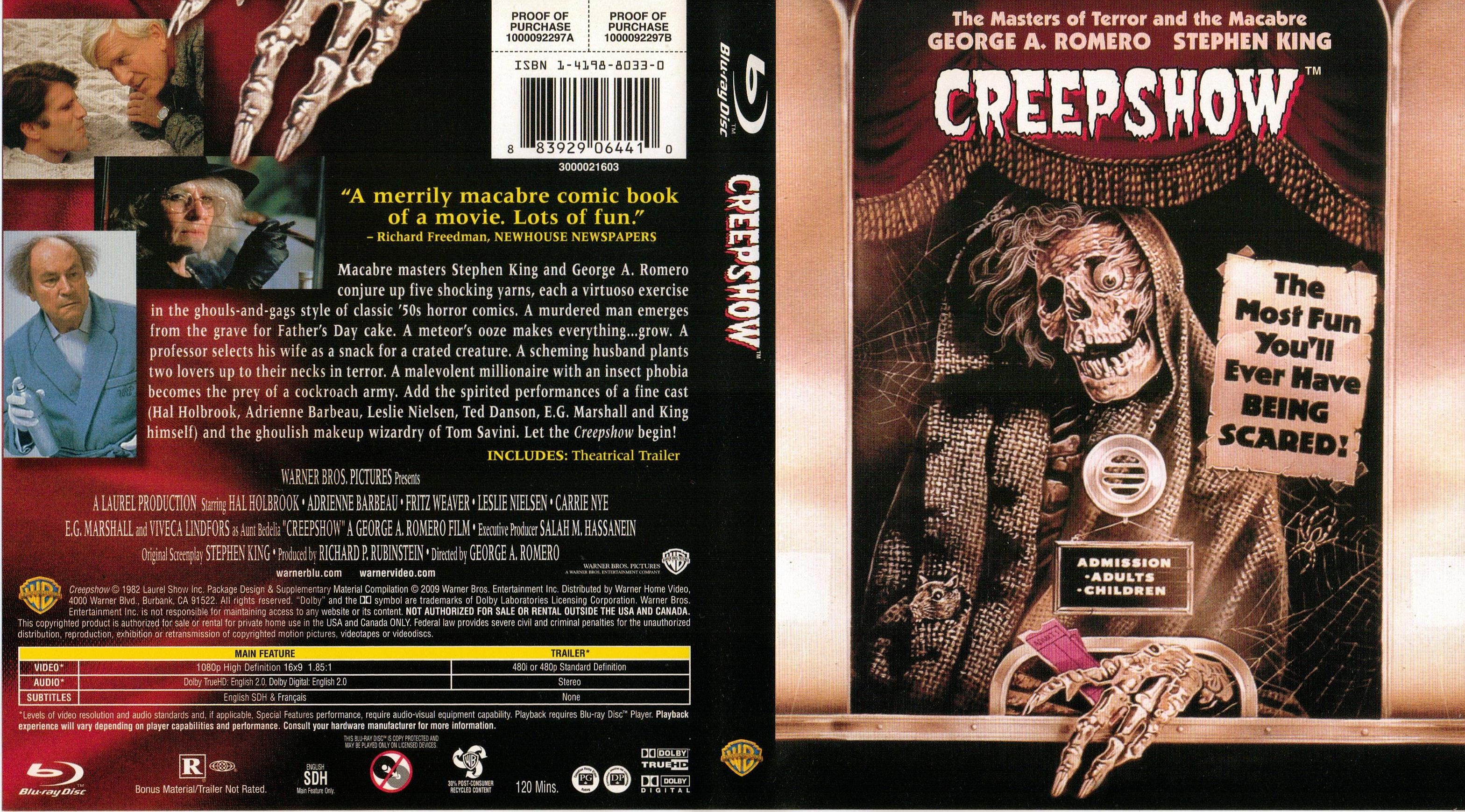 Jaquette DVD Creepshow Zone 1 (BLU-RAY)