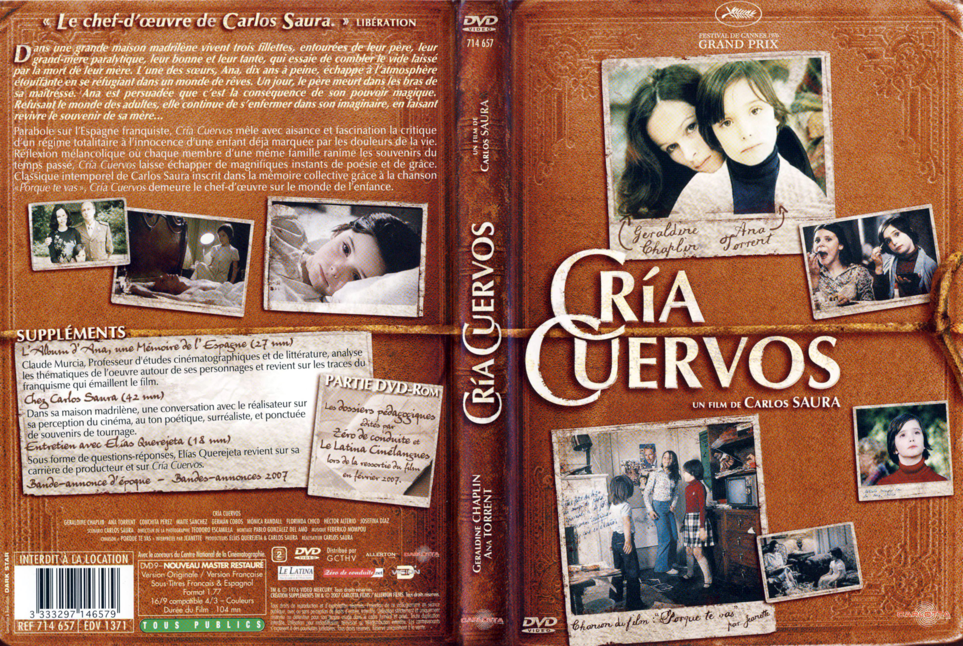 Jaquette DVD Cria Cuervos
