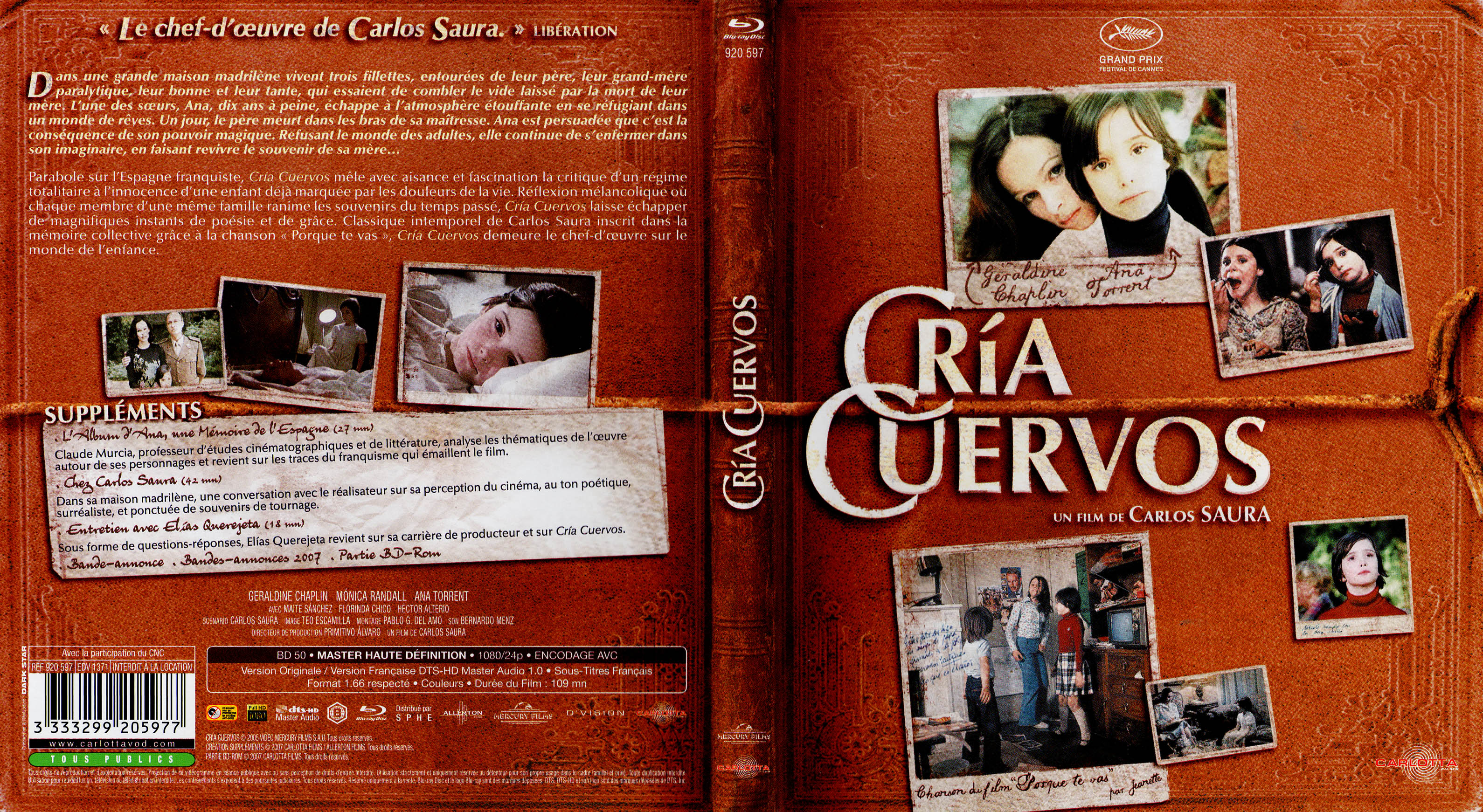 Jaquette DVD Cria cuervos (BLU-RAY)