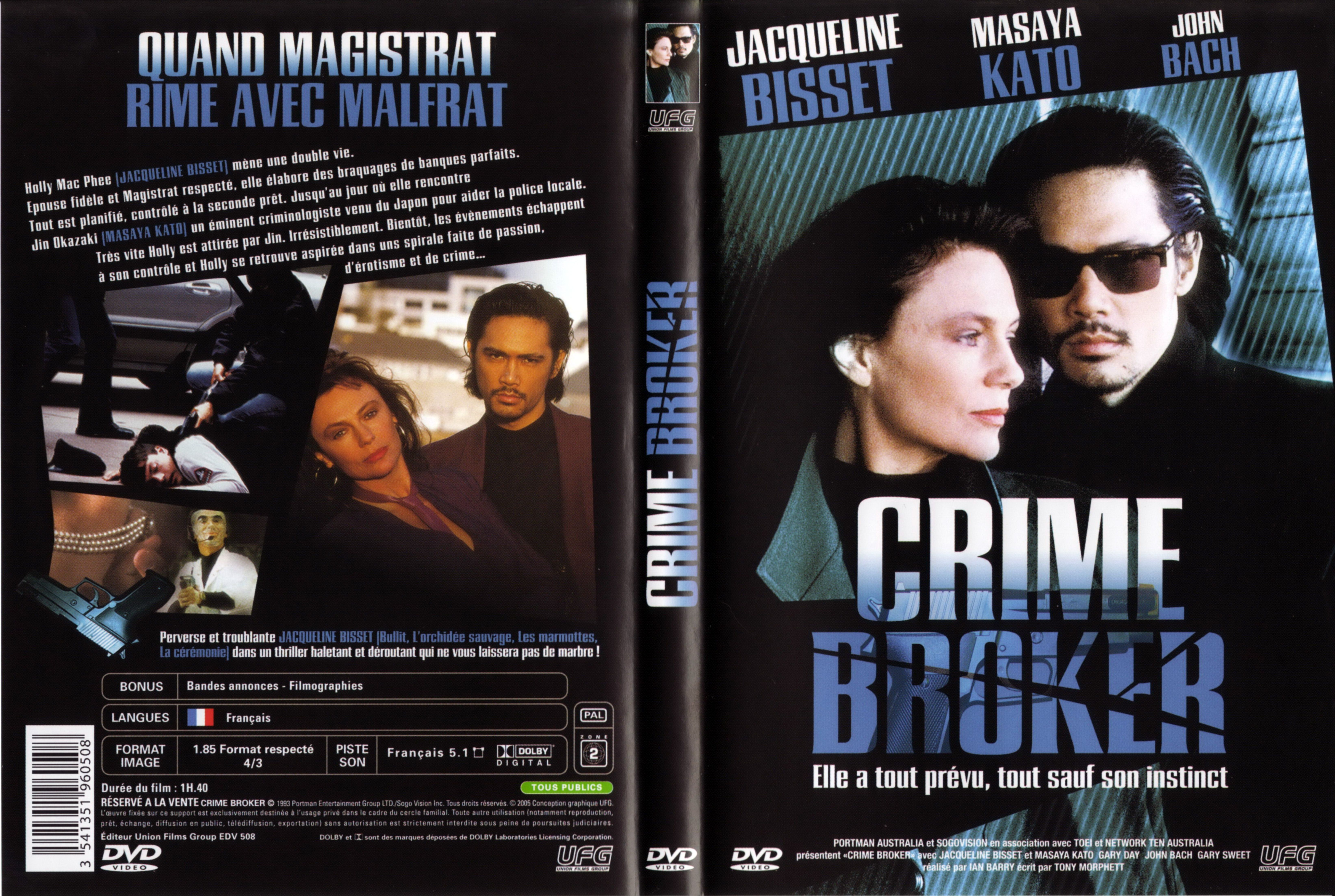 Jaquette DVD Crime broker