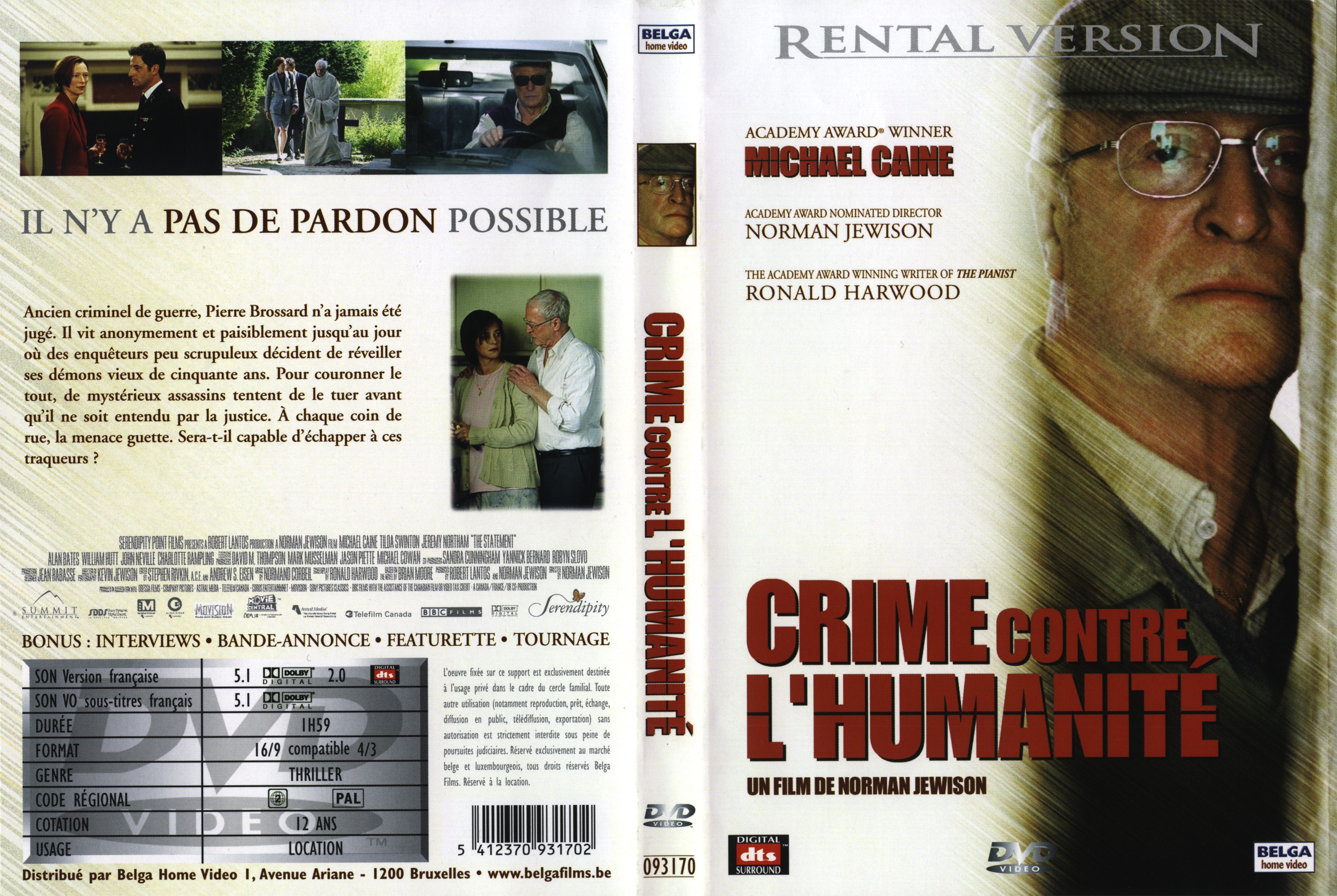 Jaquette DVD Crime contre l