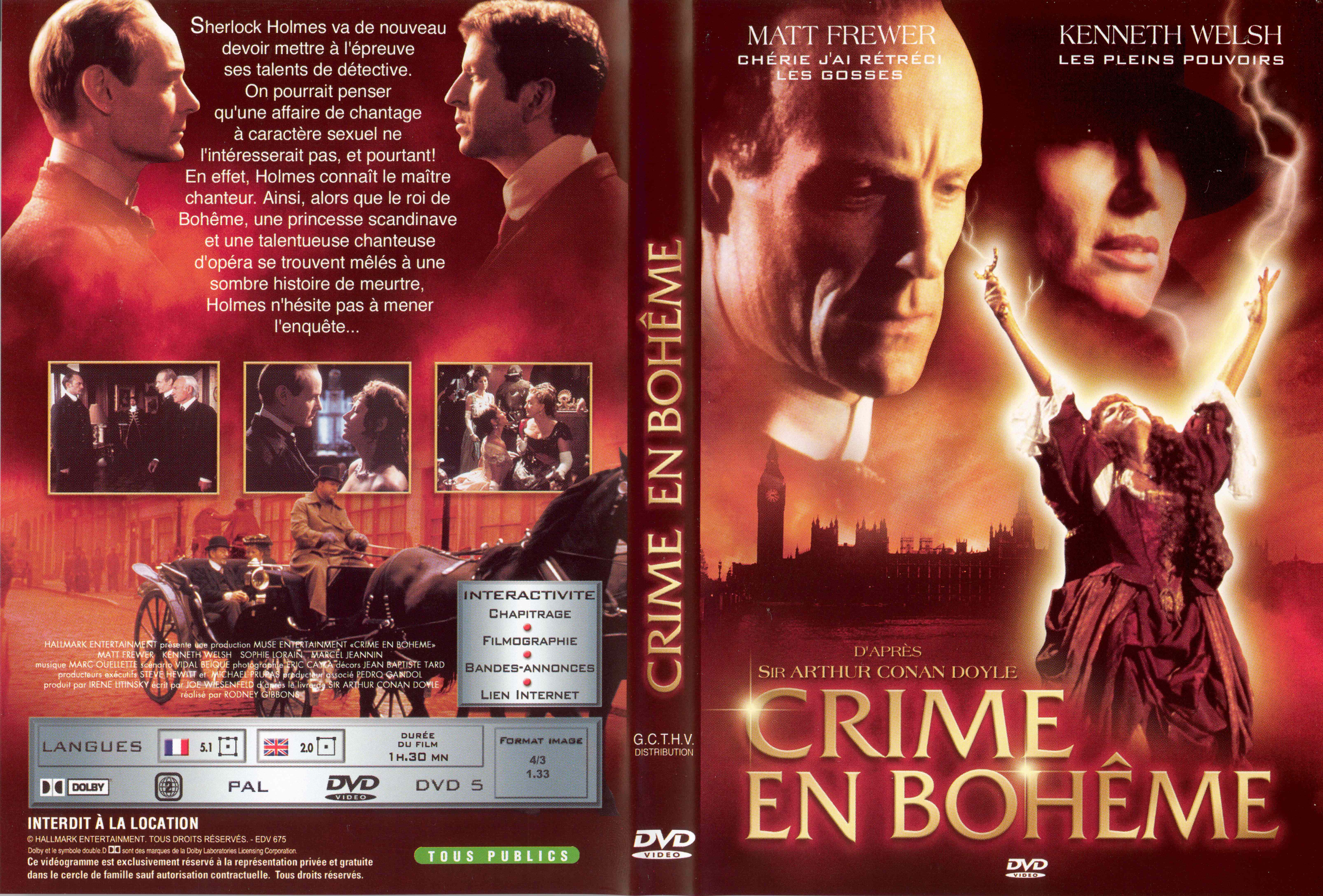 Jaquette DVD Crime en bohme