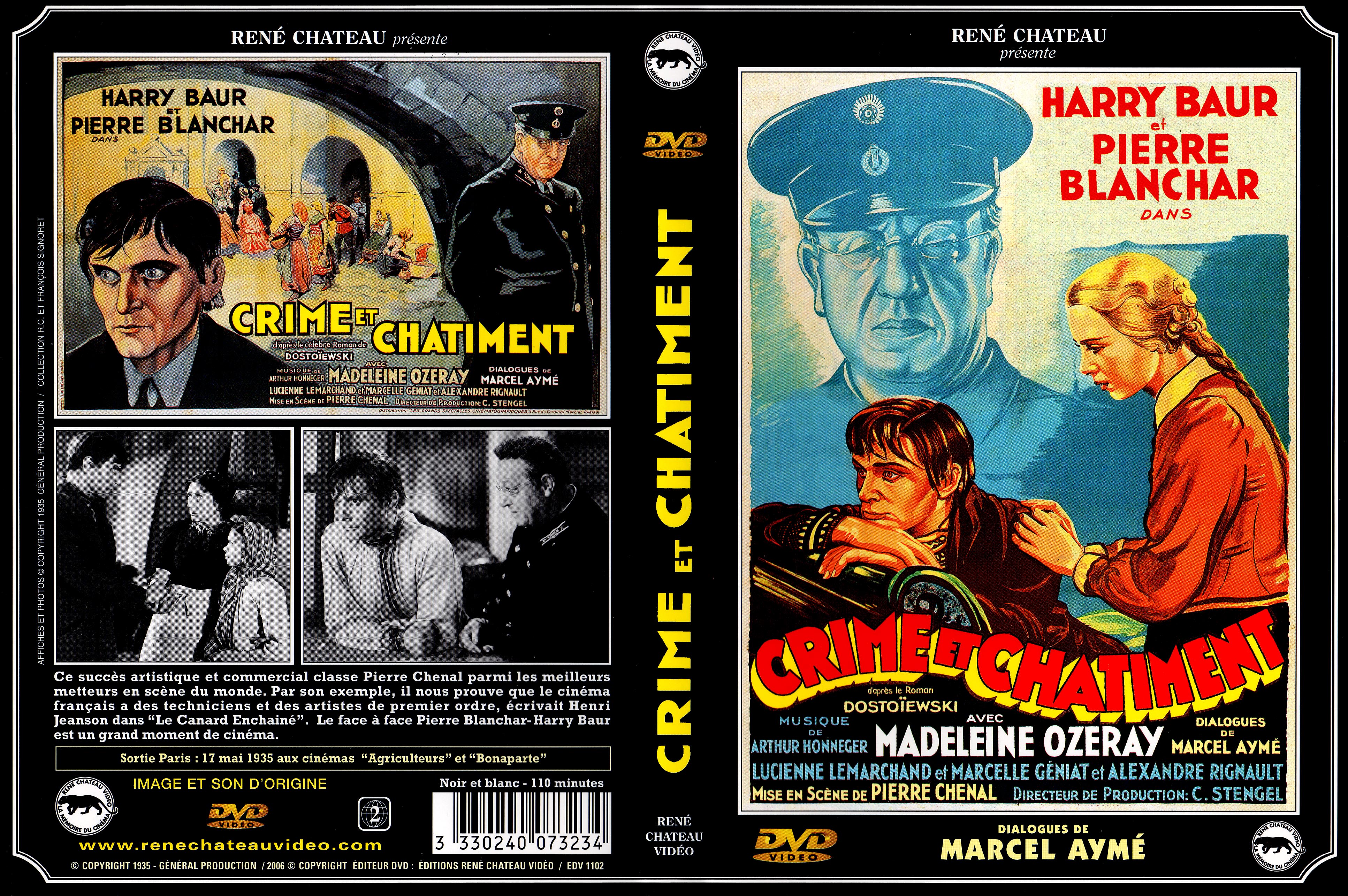 Jaquette DVD Crime et chatiment (1934) custom v2