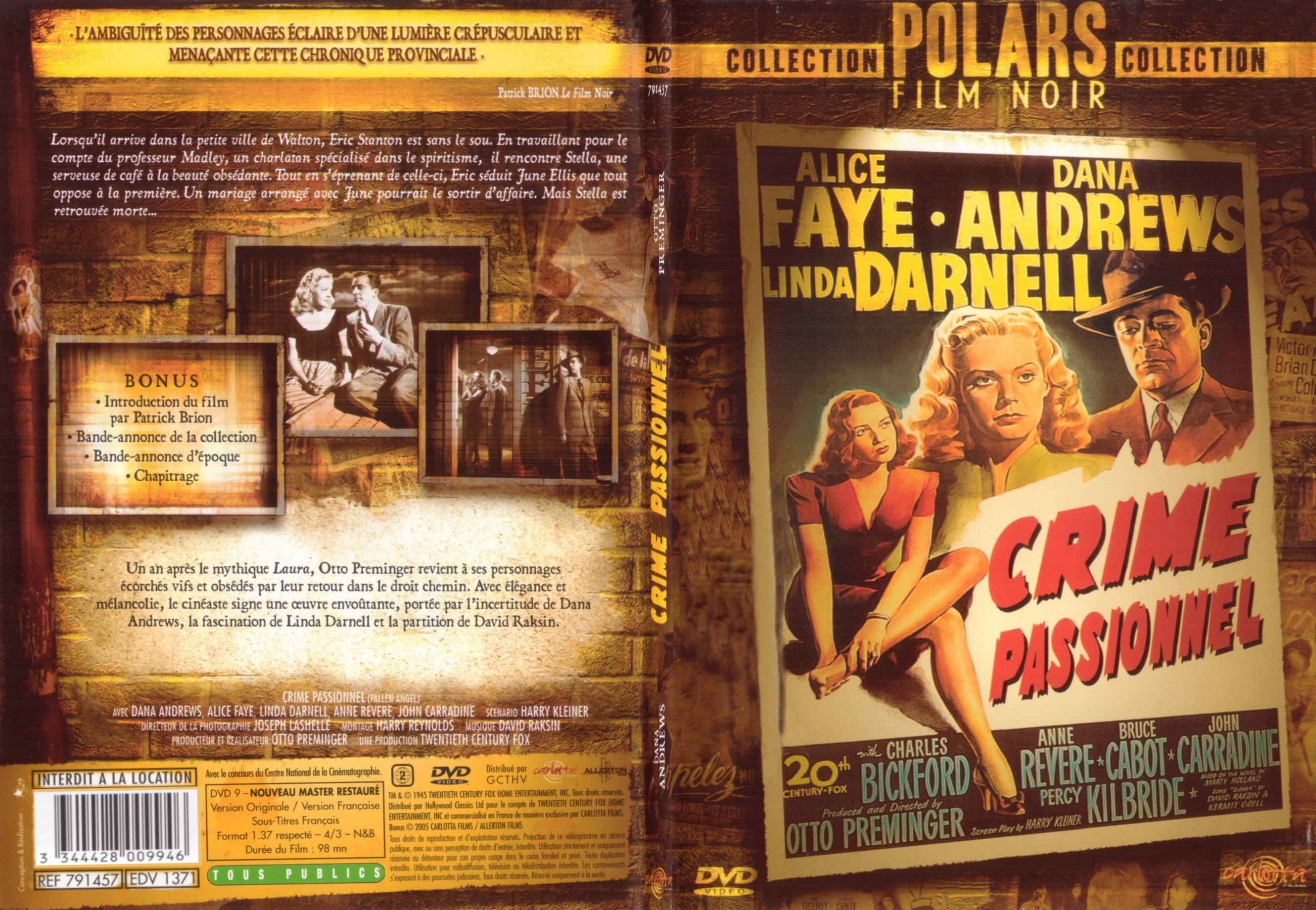 Jaquette DVD Crime passionnel - SLIM