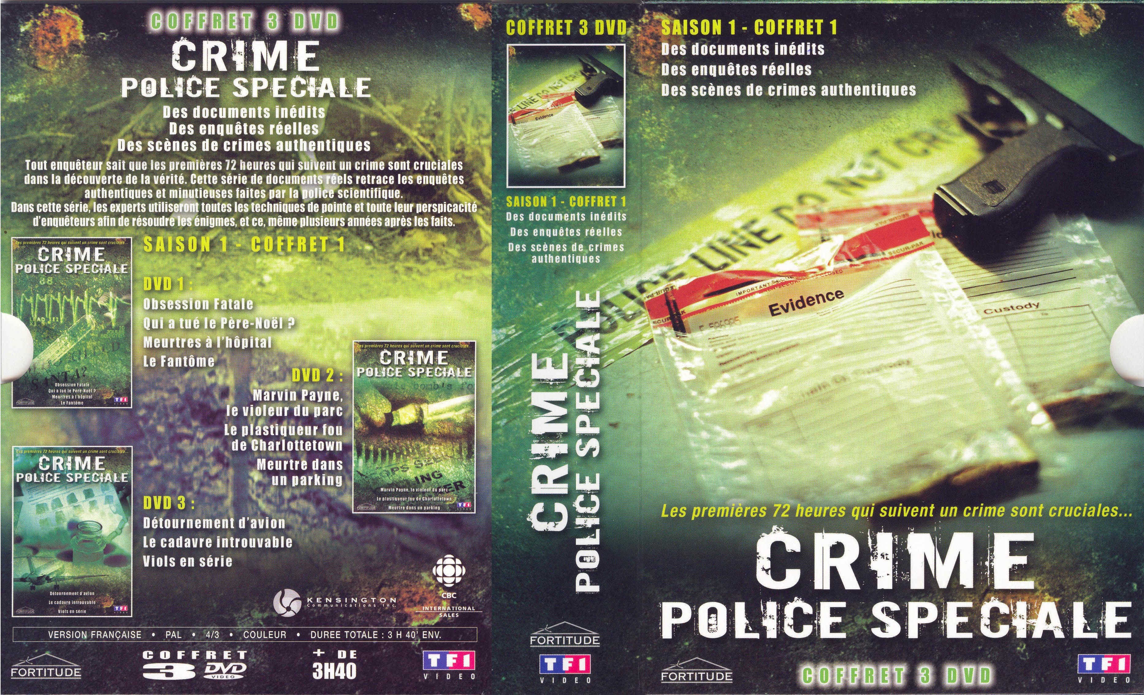 Jaquette DVD Crime police speciale saison 1 COFFRET