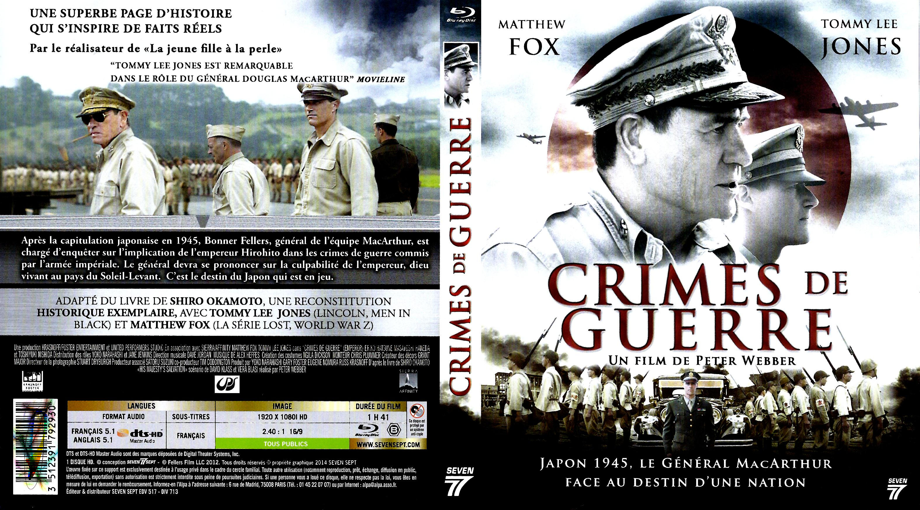 Jaquette DVD Crimes de guerre (BLU-RAY)