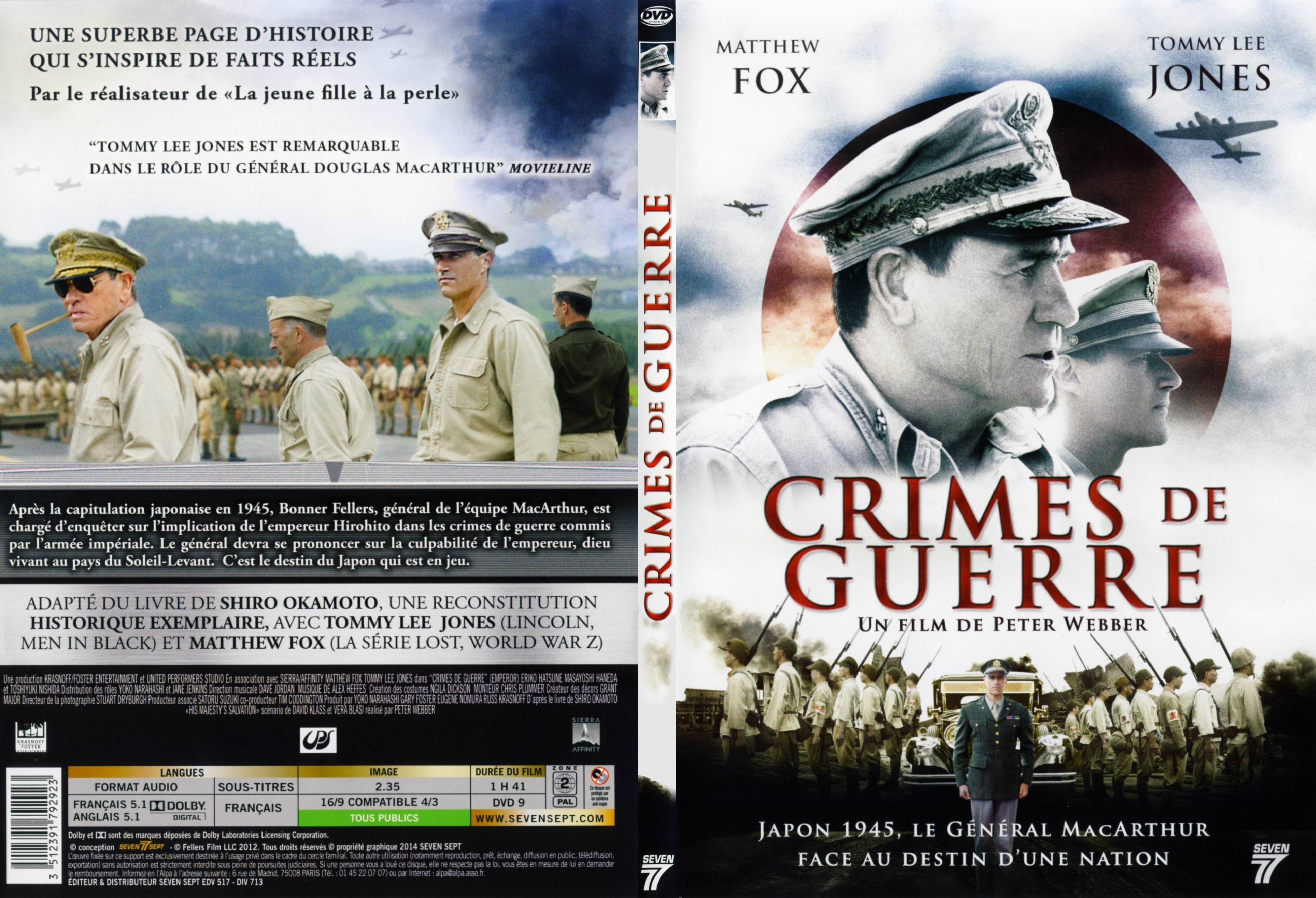 Jaquette DVD Crimes de guerre - SLIM