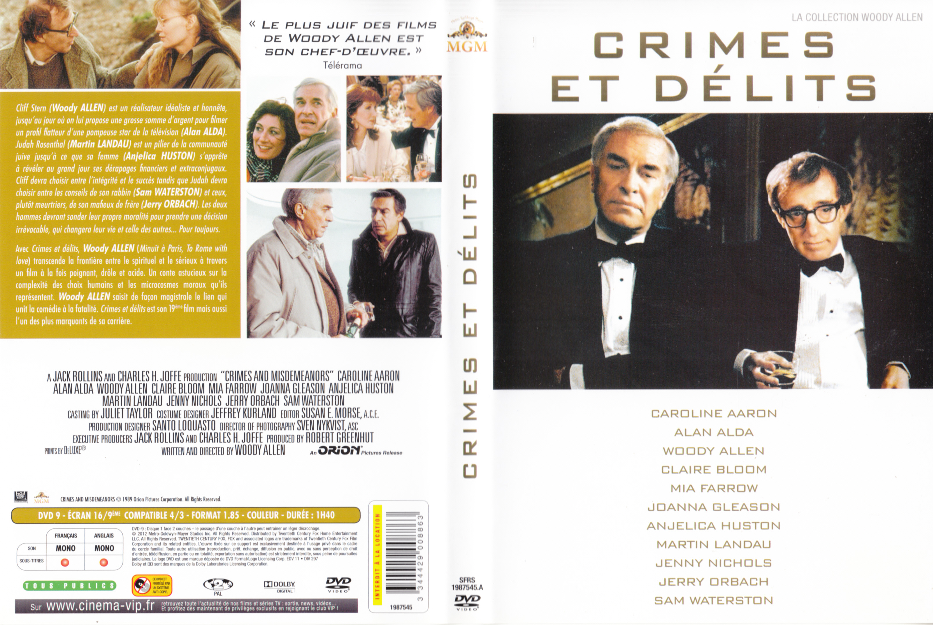 Jaquette DVD Crimes et dlits v2