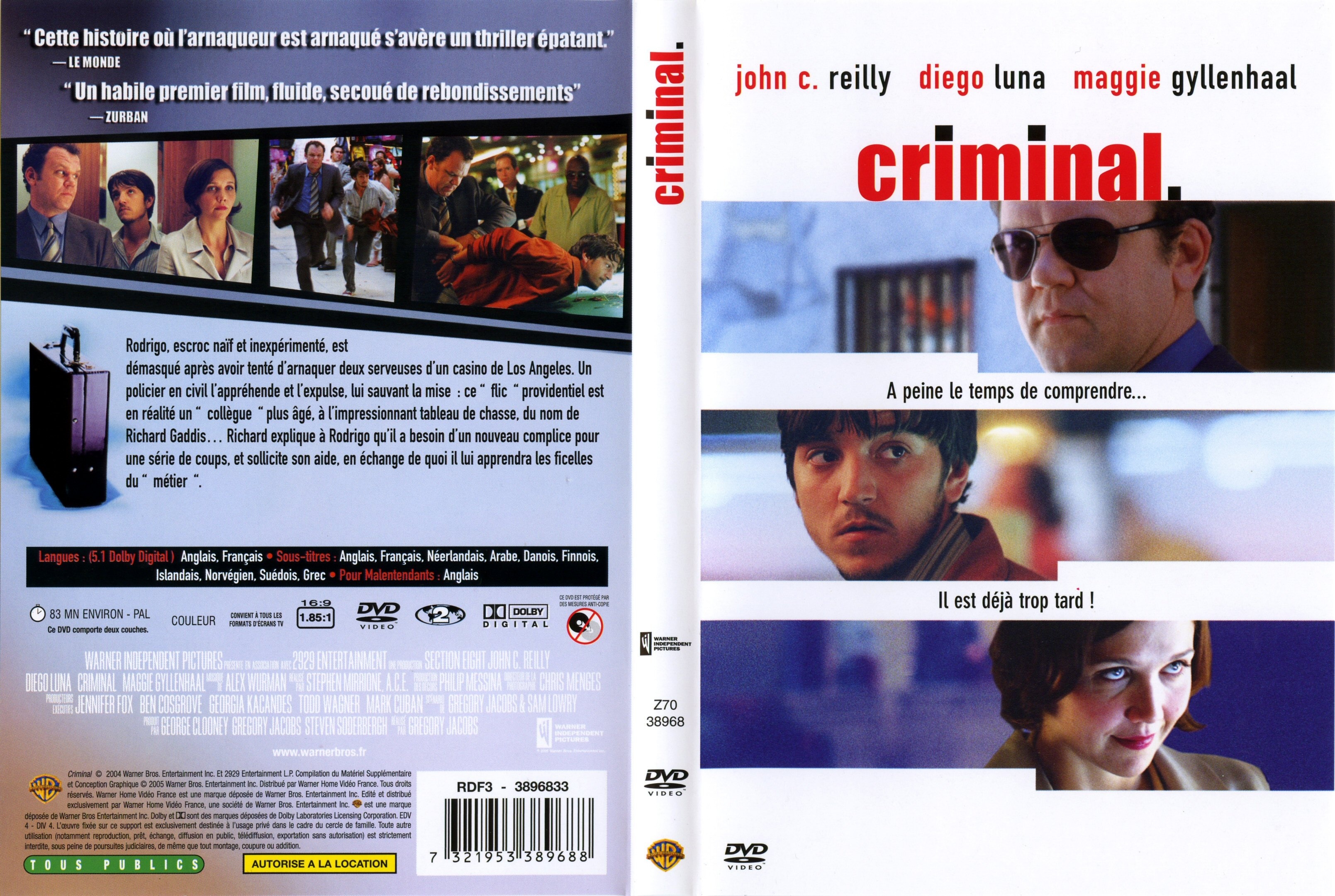 Jaquette DVD Criminal